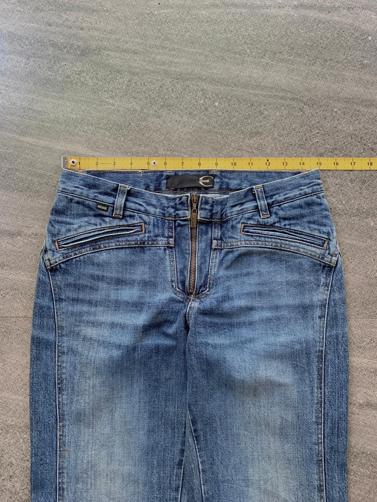 Roberto Cavalli FREE TAX! Just Cavalli Flared Denim Jeans Size US 28 / EU 44 - 18 Thumbnail
