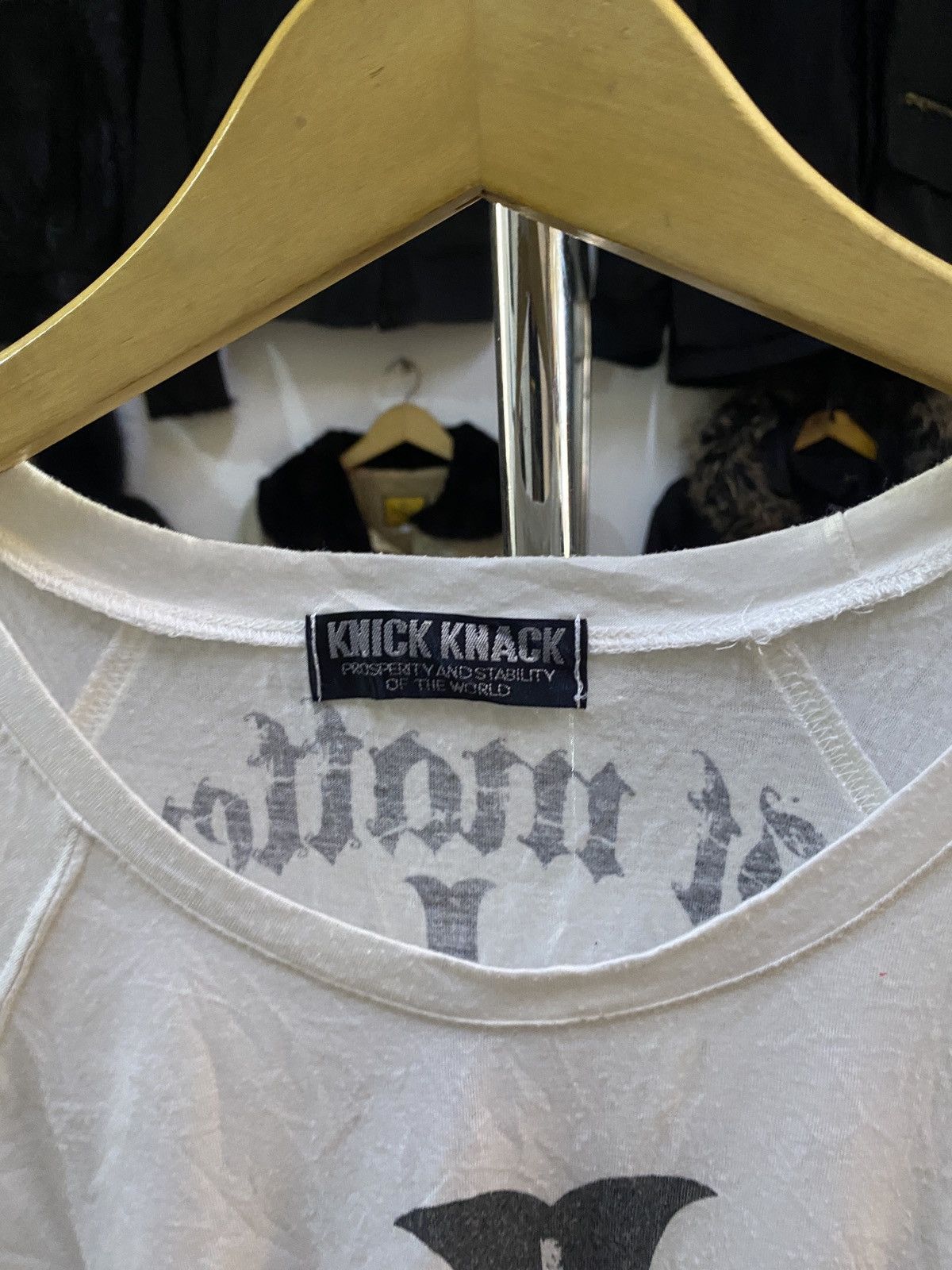 Japanese Brand Knick Knack Poem Cross Long Slevee Tee Shirt Size US M / EU 48-50 / 2 - 5 Thumbnail