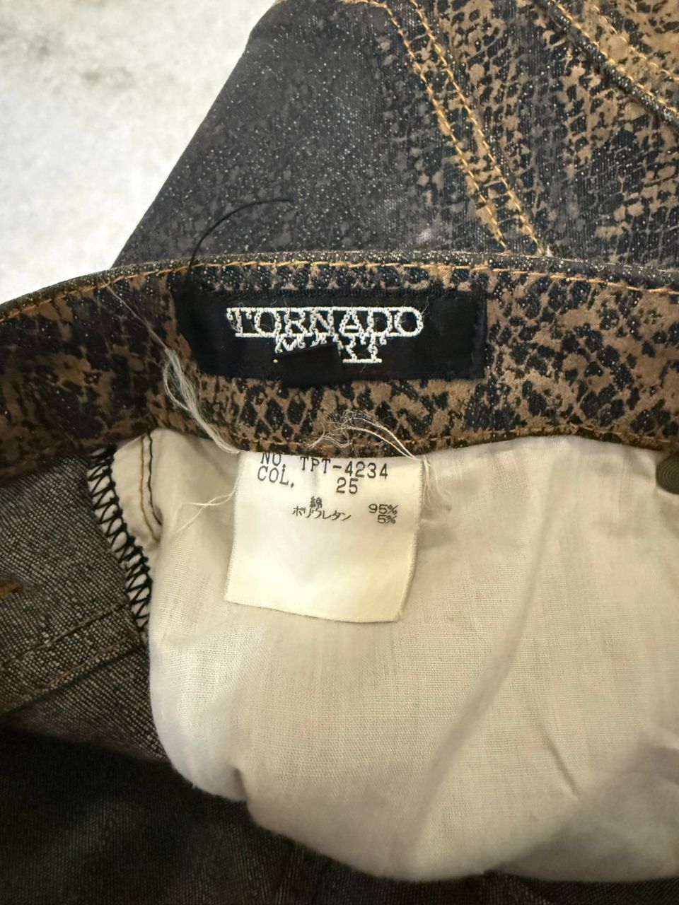 Tornado Mart Tornado Mart Snake Skin Pattern Size US 29 - 6 Thumbnail