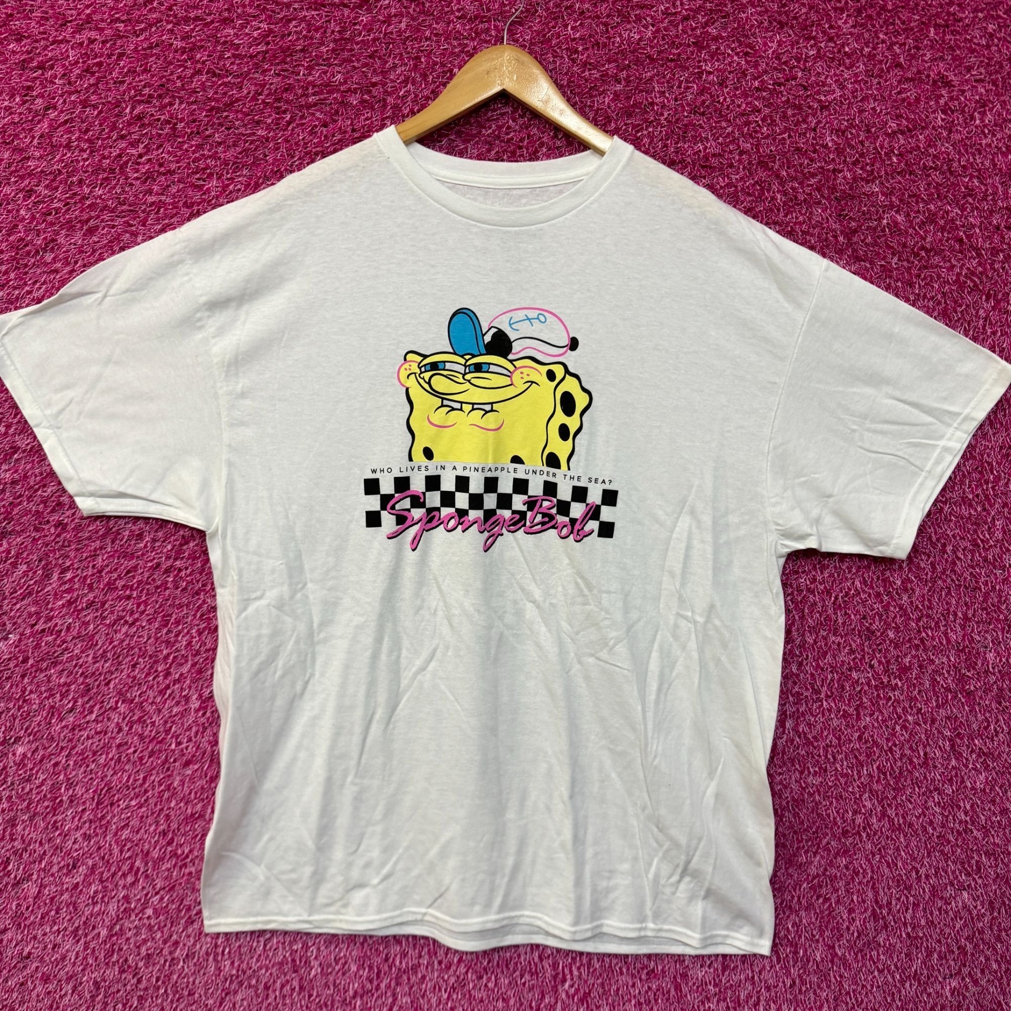 Nickelodeon Who Lives Under the Pineapple Under the Sea SpongeBob T-shir Size US XXL / EU 58 / 5 - 1 Thumbnail