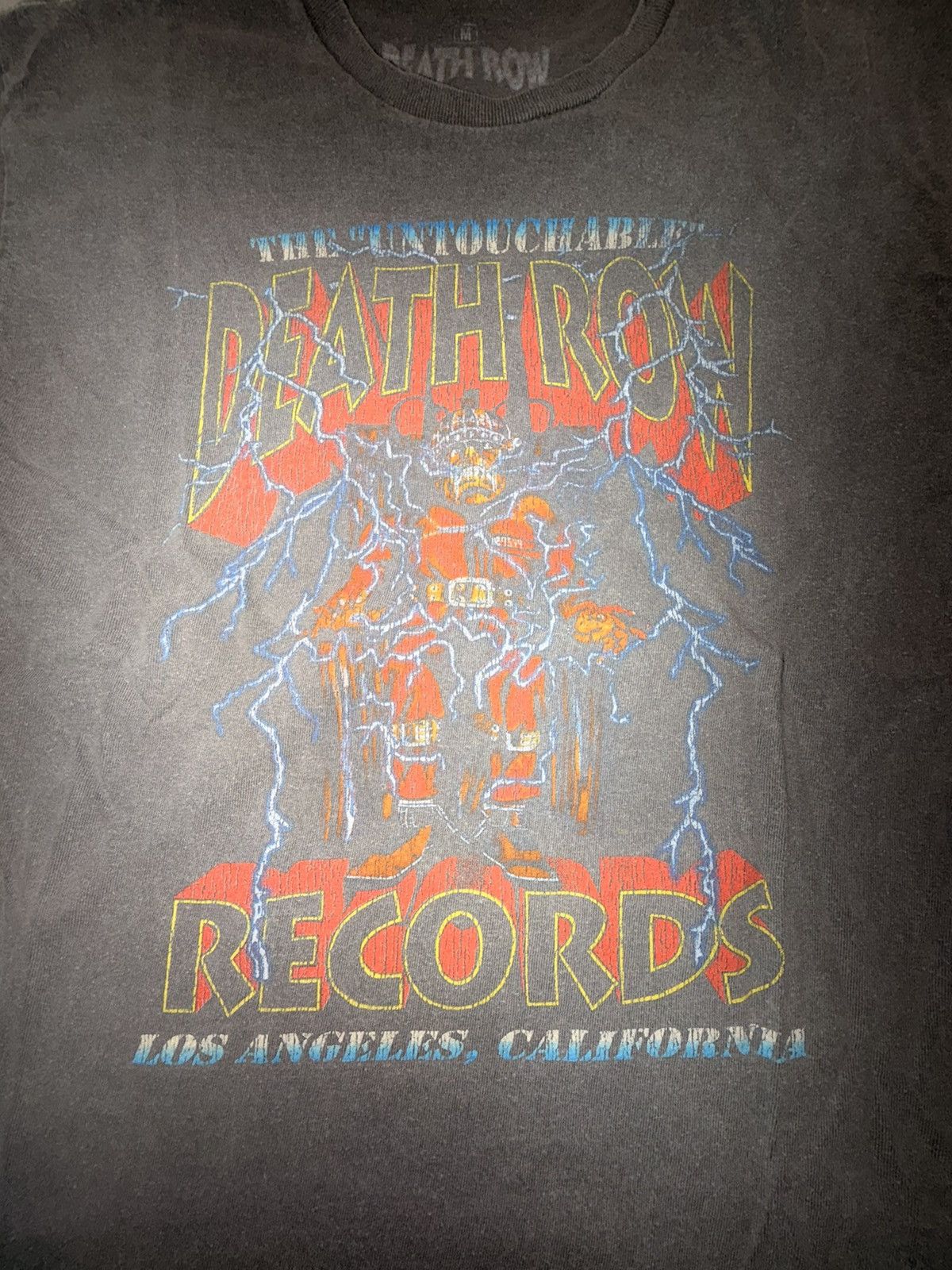 Band Tees Vintage Faded Death Row Records tee Size US M / EU 48-50 / 2 - 2 Thumbnail