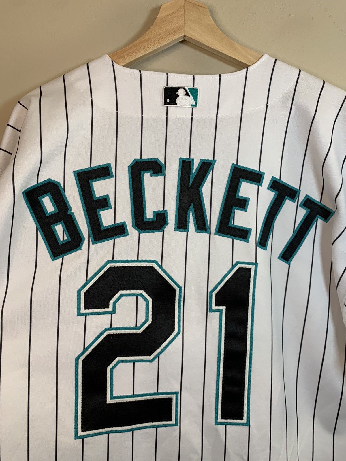 MLB × Russell Athletic × Vintage RARE Vintage Josh Beckett Florida Marlins MLB Russell Jersey Size US L / EU 52-54 / 3 - 4 Thumbnail