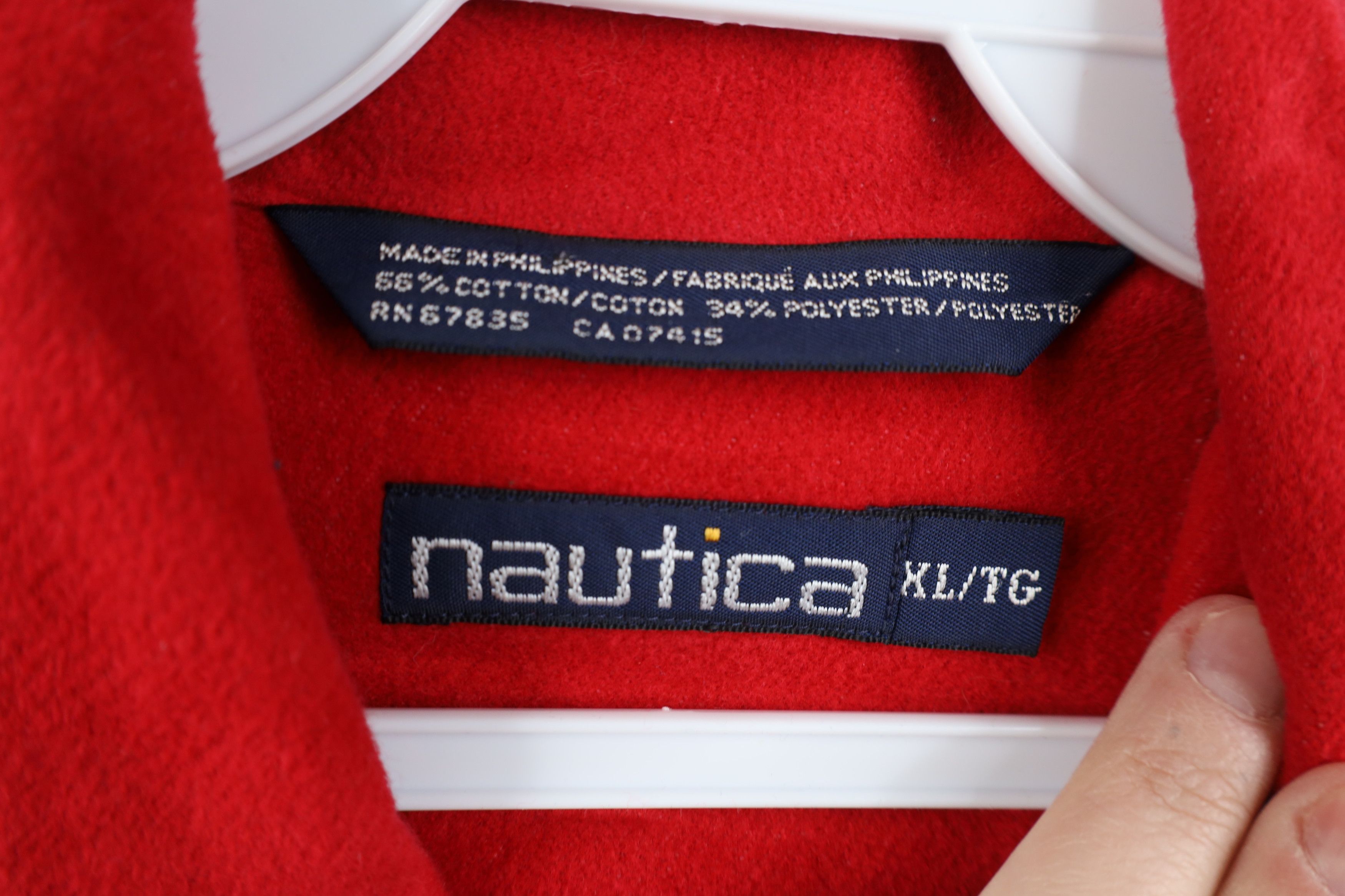Nautica Vintage 90s Nautica Full Zip Collared Shirt Jacket Jac Shirt Size US XL / EU 56 / 4 - 10 Thumbnail