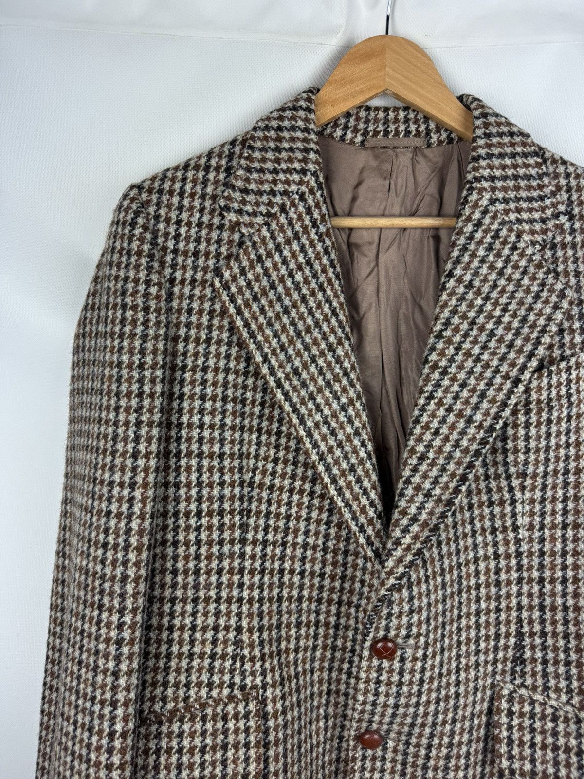 Harris Tweed Harris Tweed Vintage Herringbone Blazer Jacket Sportcoat Size 40R - 4 Thumbnail