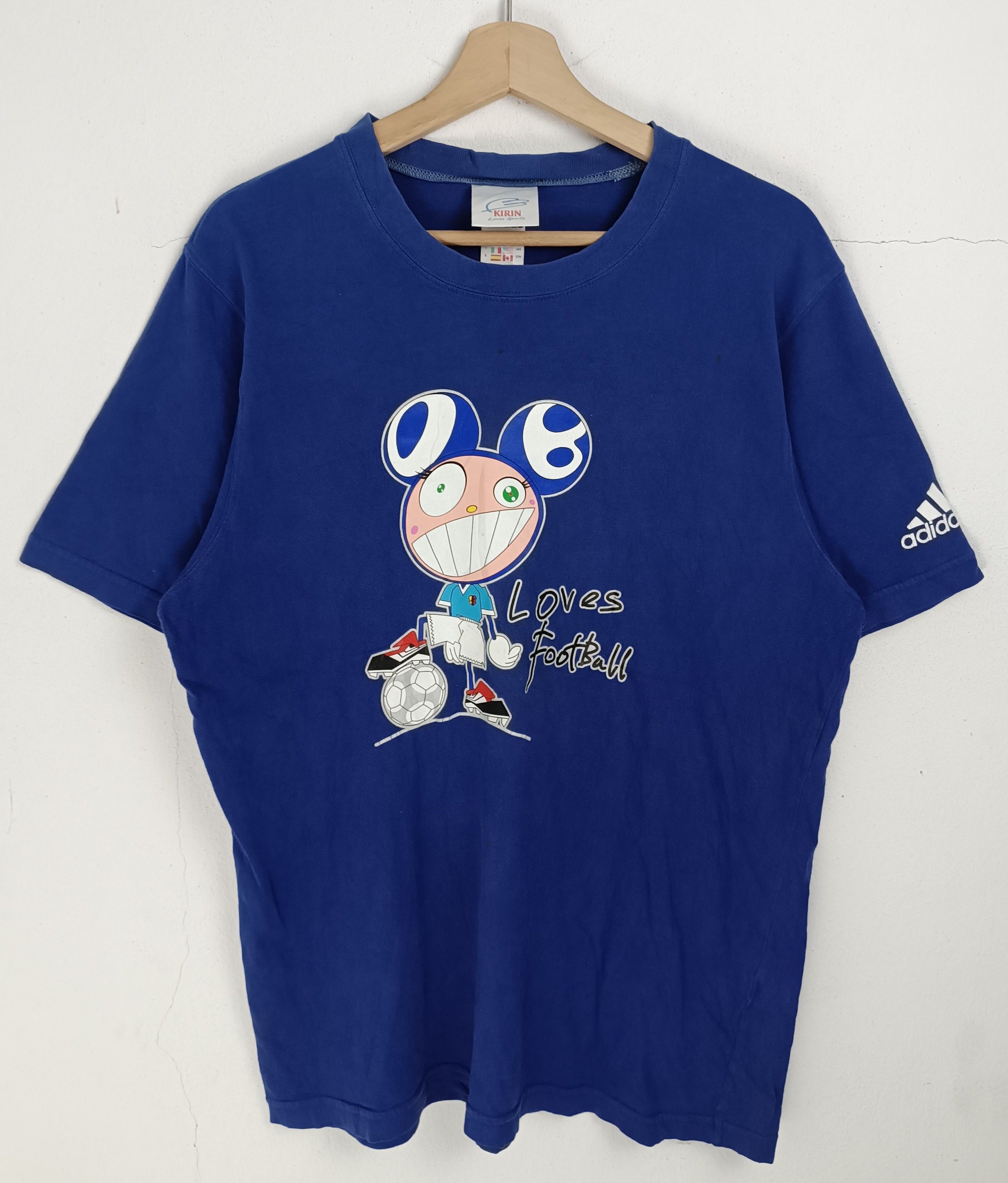 Vintage VINTAGE 90'S KIRIN JAPAN X MURAKAMI TAKASHIPOM FOOTBALL TEE Size US L / EU 52-54 / 3 - 3 Thumbnail