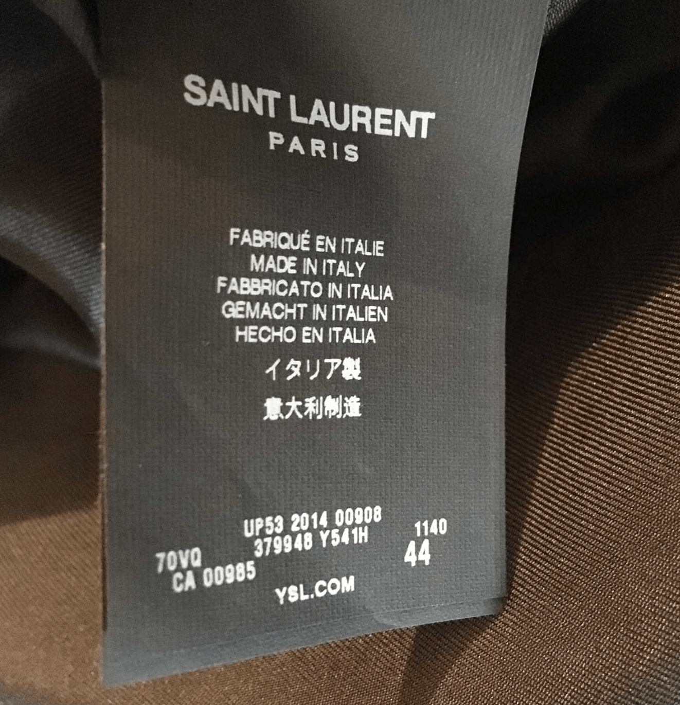 Saint Laurent Paris Hedi Le Smoking BNWT SS15 Anthracite Size 44R - 9 Thumbnail