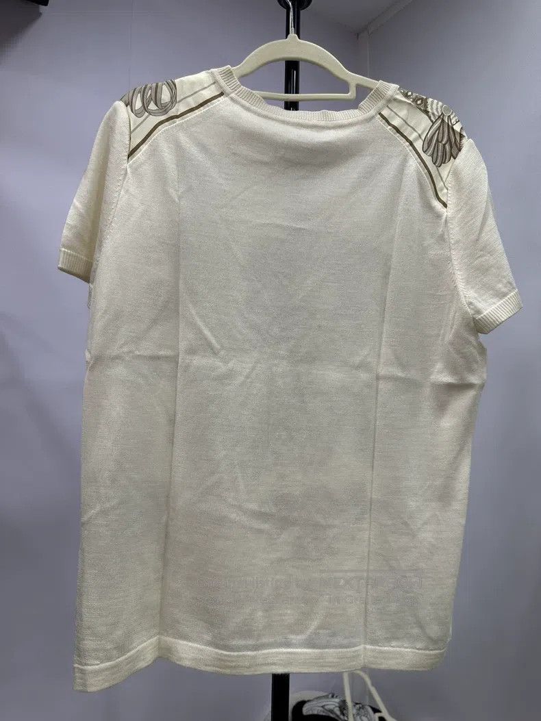 Hermes Hermes Silk short-sleeved blouse Size M / US 6-8 / IT 42-44 - 2 Thumbnail