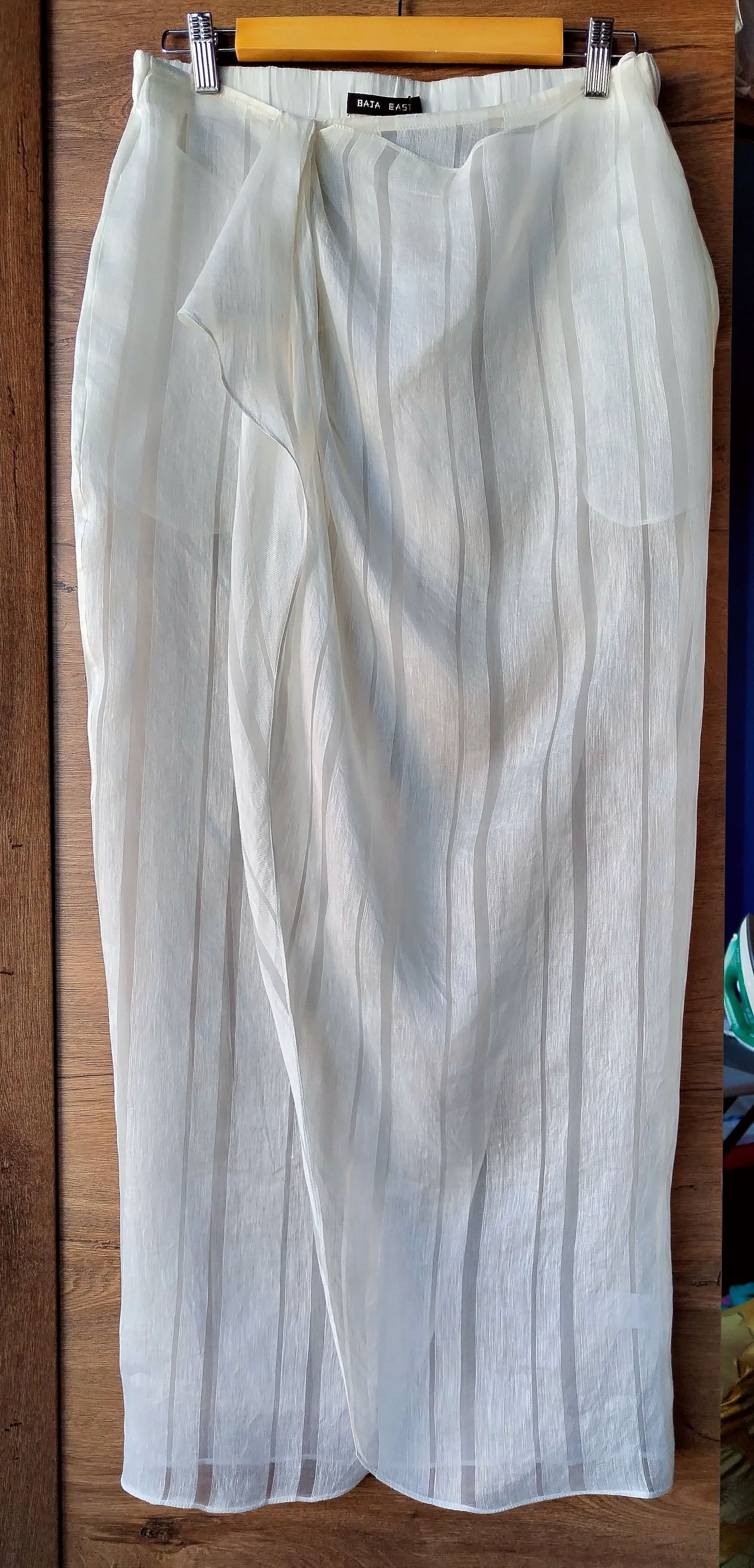 Baja East Transparent maxi skirt Size 28" / US 6 / IT 42 - 1 Thumbnail