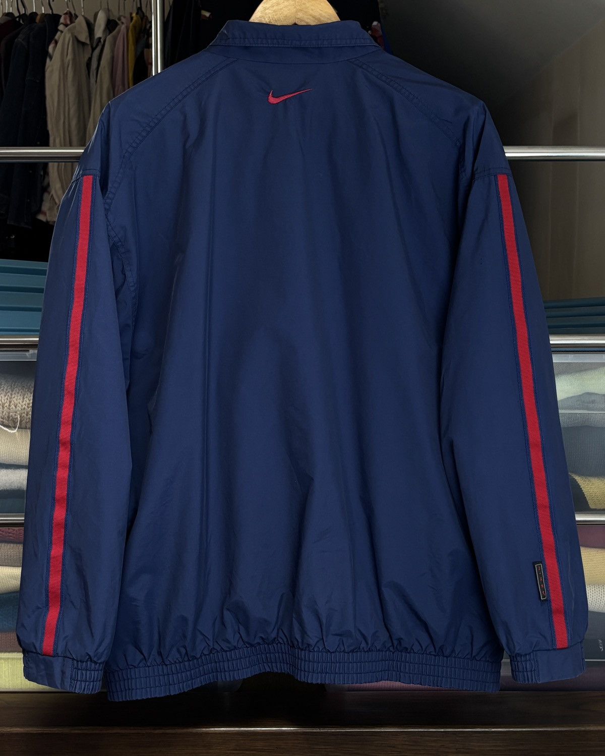 Nike × Vintage Vintage Nike Zip Track Jacket Swoosh Size US L / EU 52-54 / 3 - 7 Thumbnail