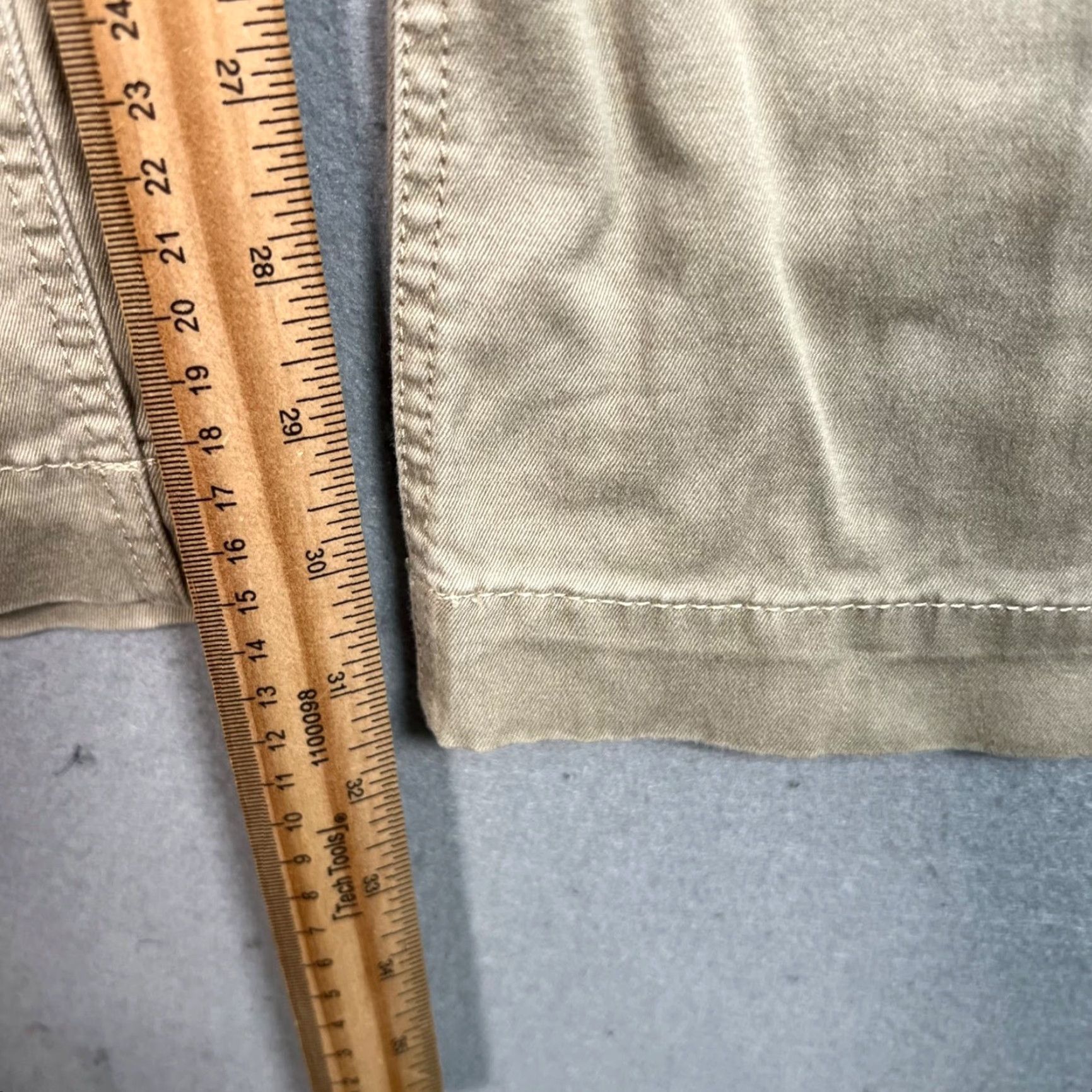 Tommy Hilfiger TOMMY HILFIGER Women's Khaki Wide-Leg Chino Pants Size 4 Cotton Blend Regular Size 27" / US 4 / IT 40 - 7 Thumbnail