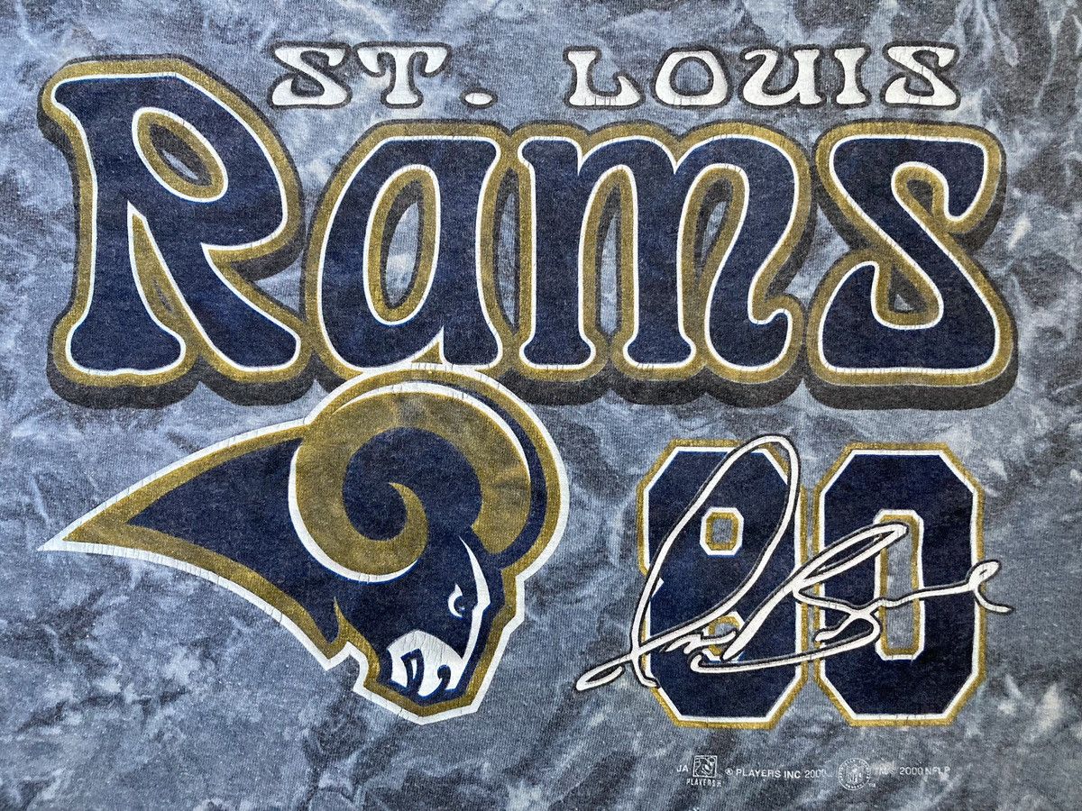 NFL × Vintage ST LOUIS RAMS ISACC BRUCE 80 SHIRT 2000 TIE DYE NFL FOOTBALL Size US L / EU 52-54 / 3 - 2 Thumbnail