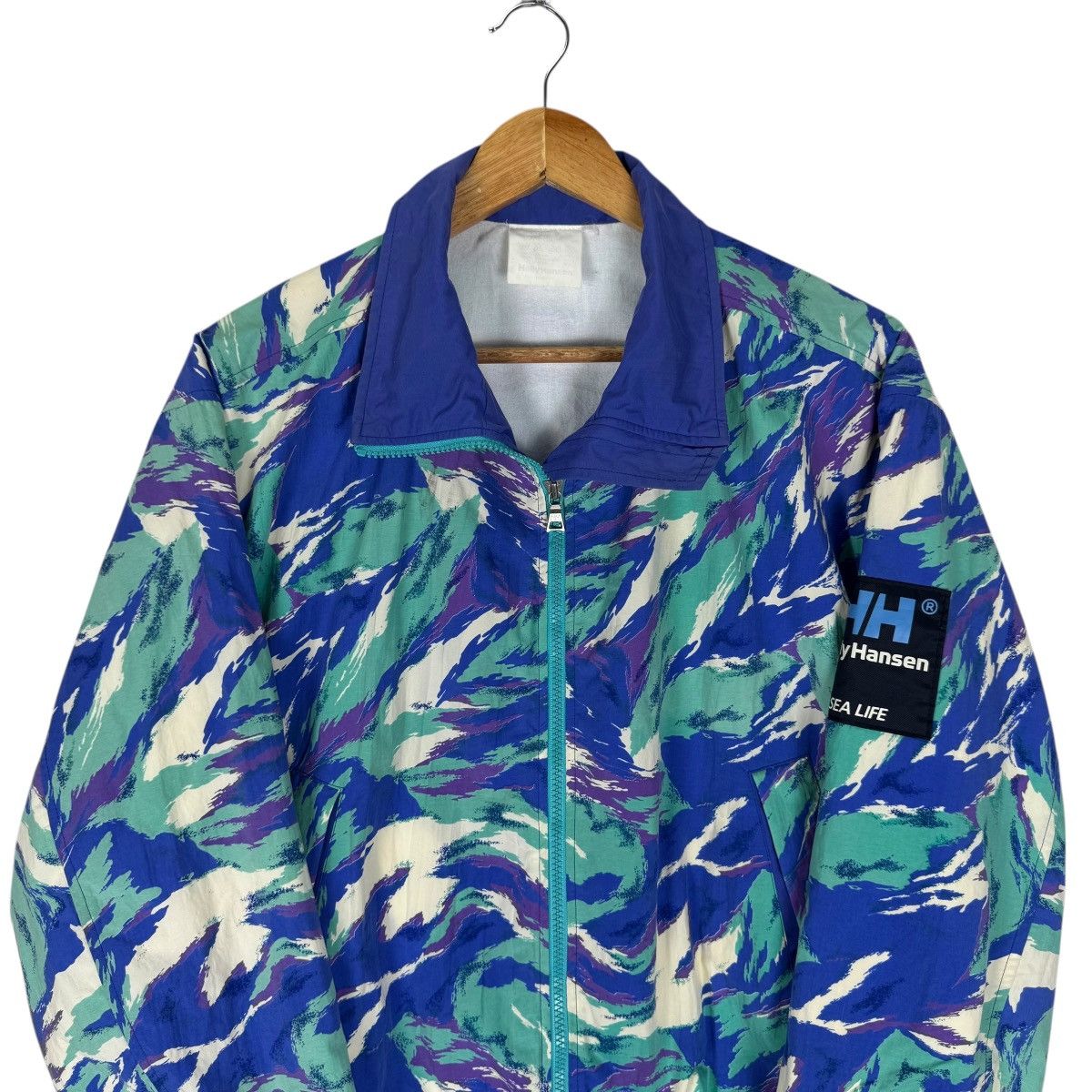 Helly Hansen 🌟VINTAGE 90s HELLY HANSEN WINDBREAKER CAMO JACKET Size US M / EU 48-50 / 2 - 3 Thumbnail