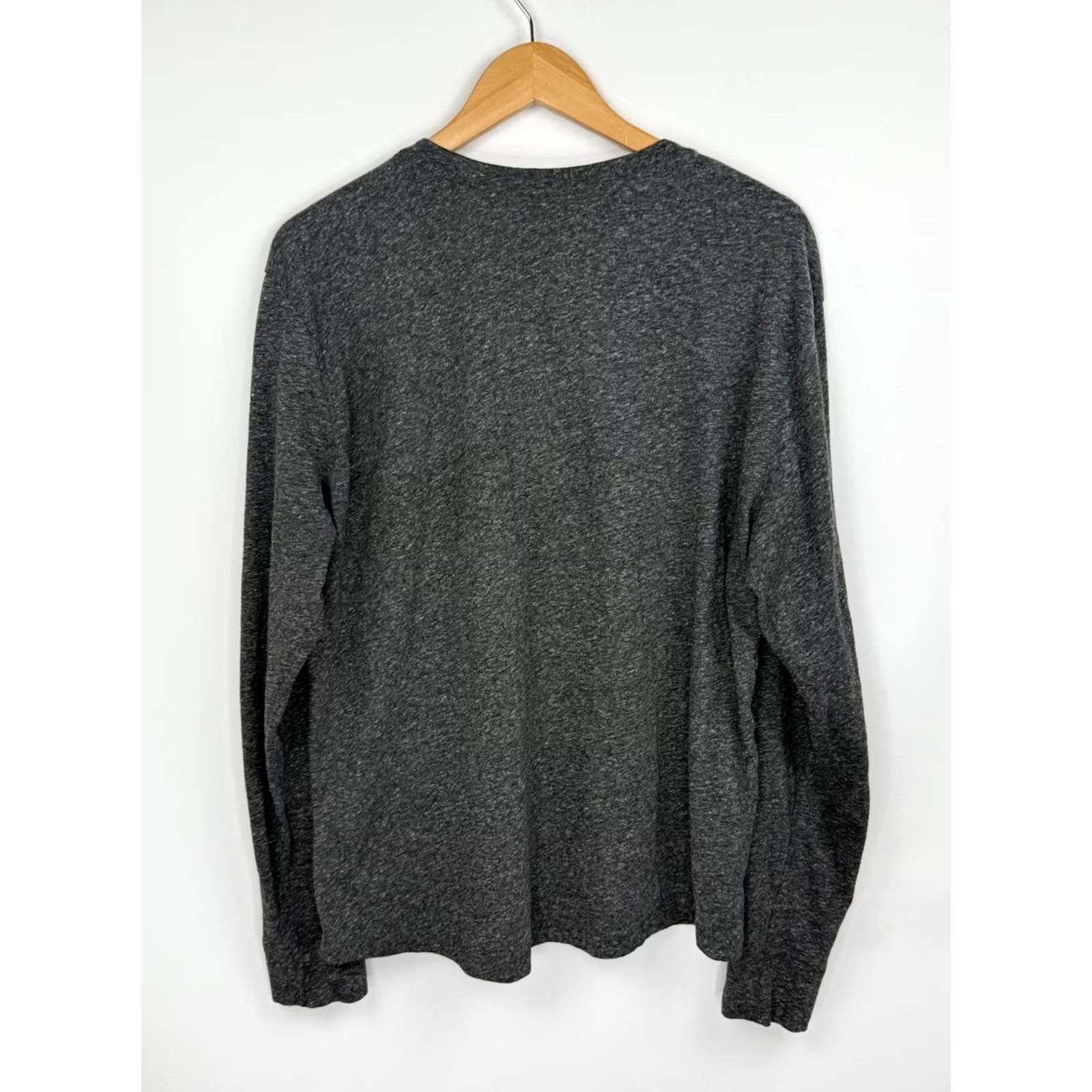 Tecovas Tecovas Shirt Mens L Henley Long Sleeve Heather Gray Button Size US L / EU 52-54 / 3 - 7 Thumbnail