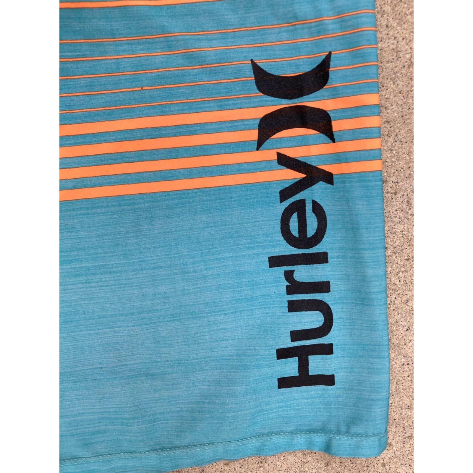 Hurley Hurley Phantom Board Shorts Men Turquoise 38 Poly Logo Surf Beach Sun 90s Band City Modern Logo Pockets Lightweight Slimming Size US 38 / EU 54 - 2 Thumbnail