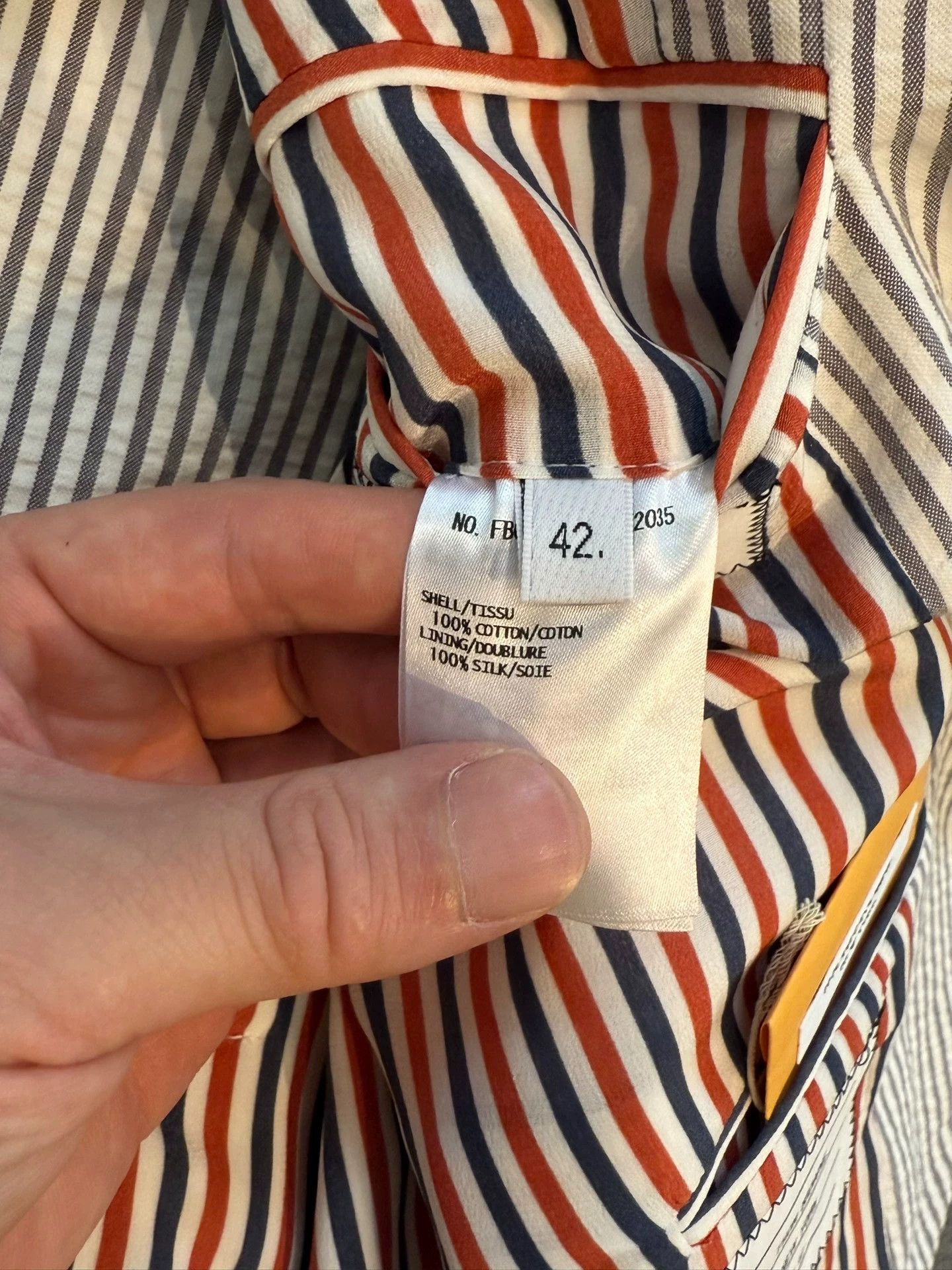 Thom Browne Thom Browne Women's Classic Seersucker Short Blazer Size M / US 6-8 / IT 42-44 - 6 Thumbnail