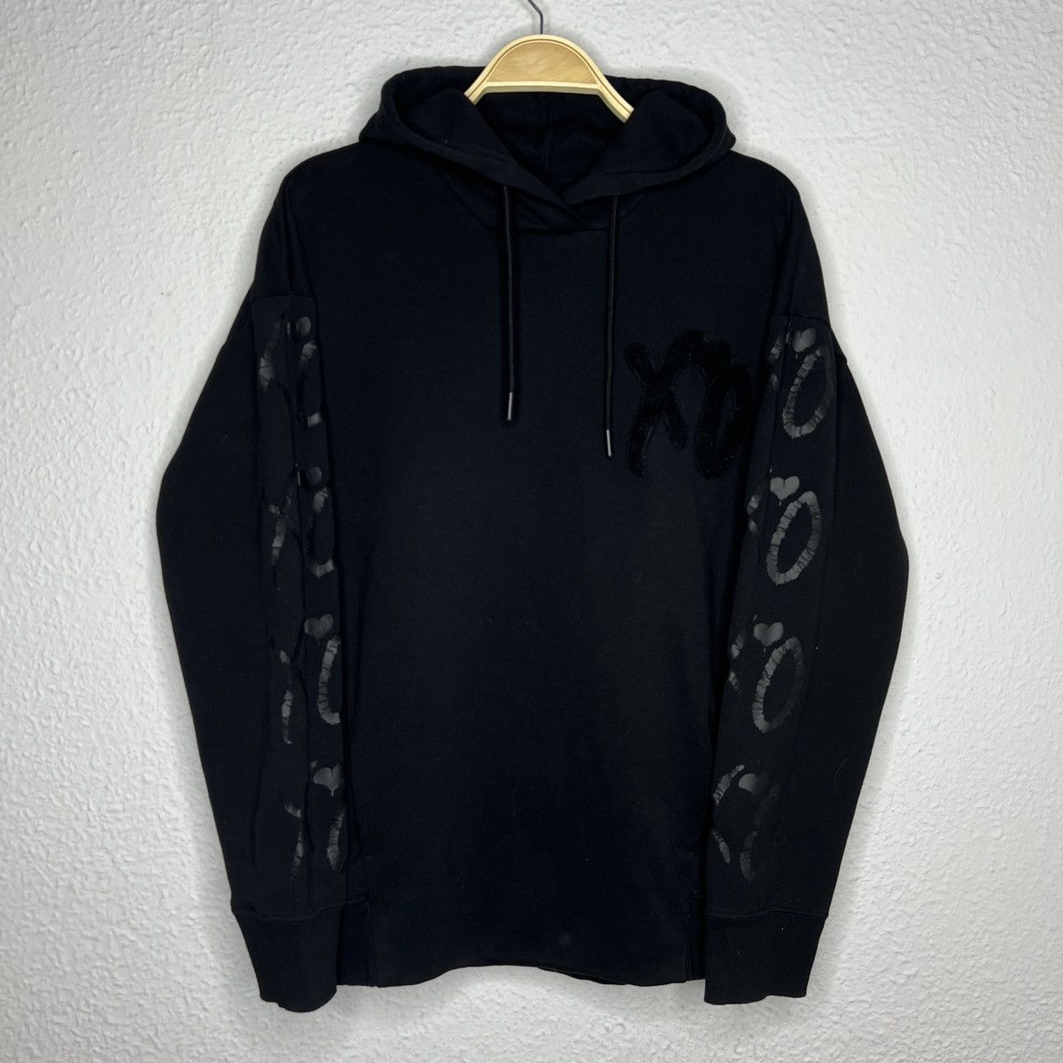 The Weeknd XO z The Weeknd Hoodie Sweatshirt Allblack Tonal Logo Grailed