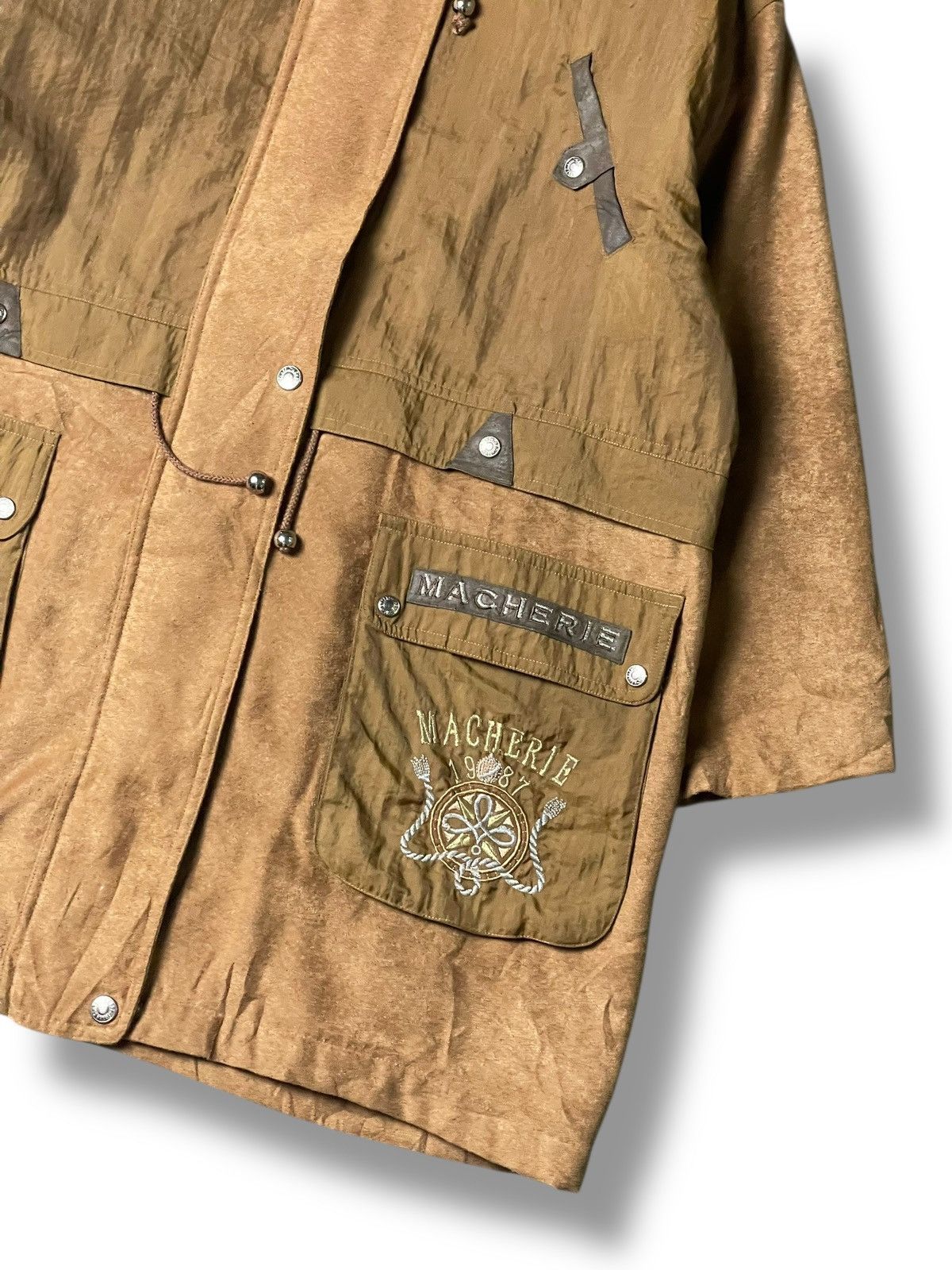 Japanese Brand × Other × Vintage MACHERIE Japanese Brand Hooded Jumper Coat (134) Size US S / EU 44-46 / 1 - 3 Thumbnail