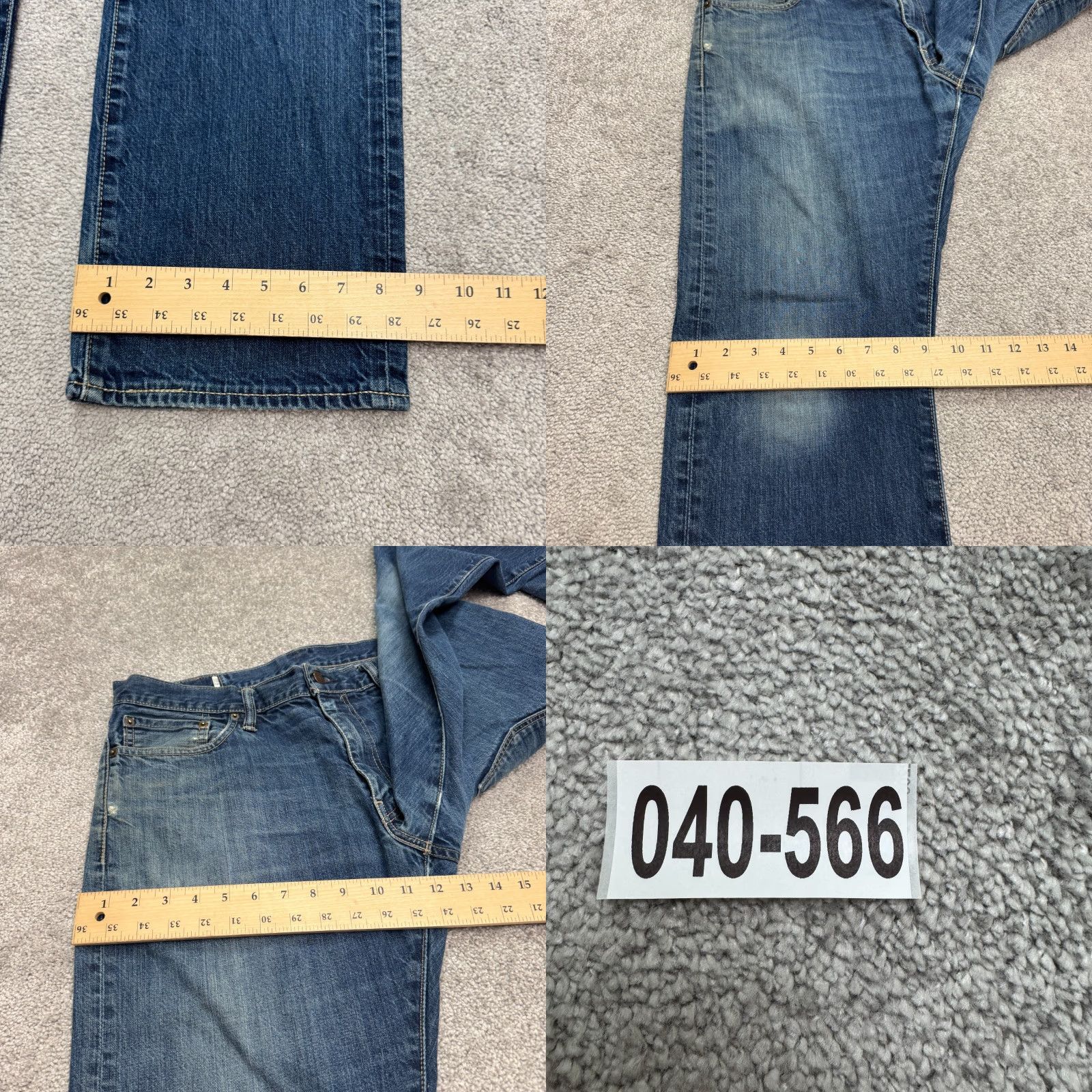 Levi's Levi's 514 Straight Leg Jeans Mens 36x29 Blue Medium Wash 100% Cotton Size US 36 / EU 52 - 10 Thumbnail