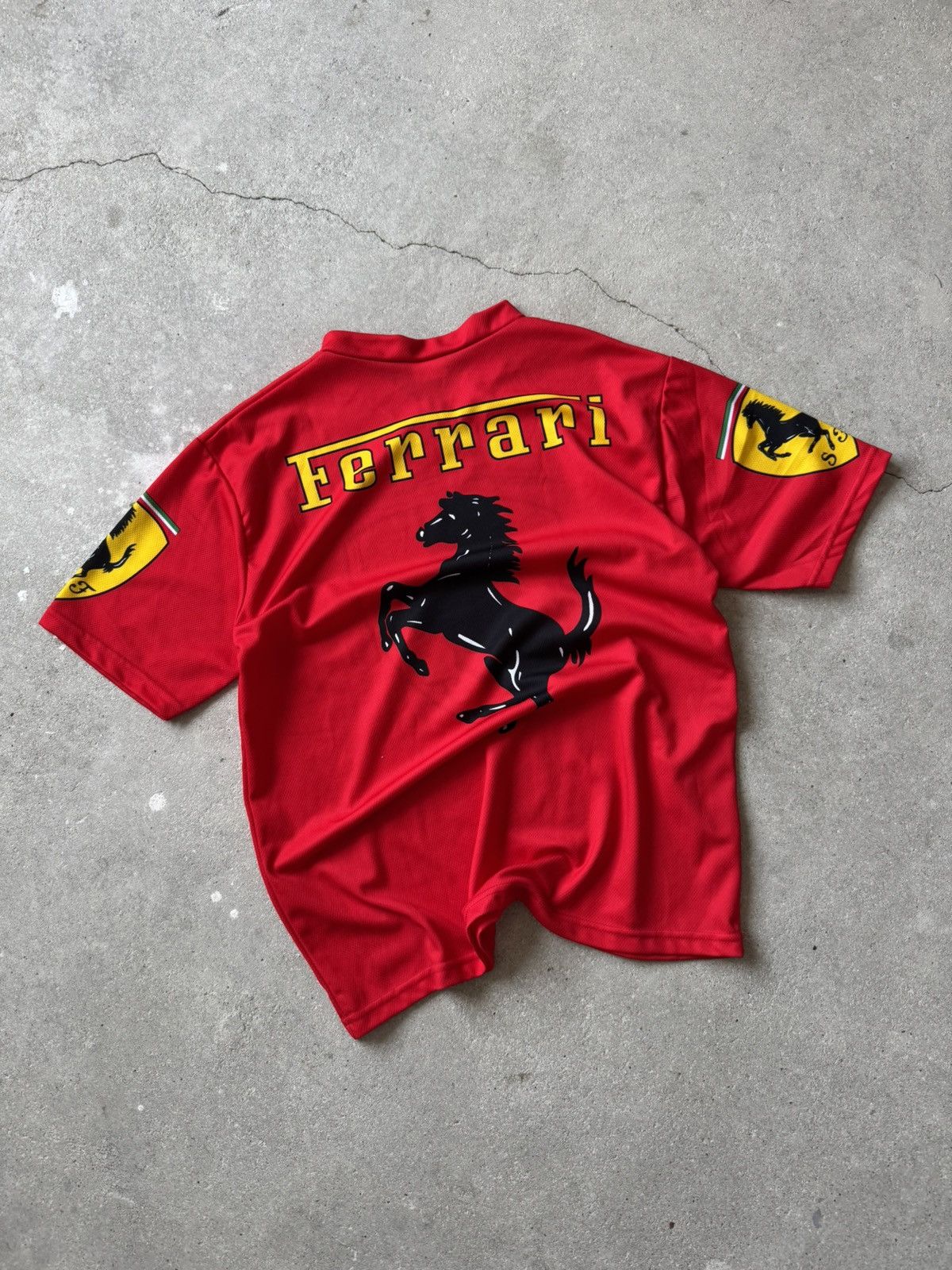 Ferrari × Vintage Vintage Ferrari Jersey T-Shirt Size US L / EU 52-54 / 3 - 4 Thumbnail
