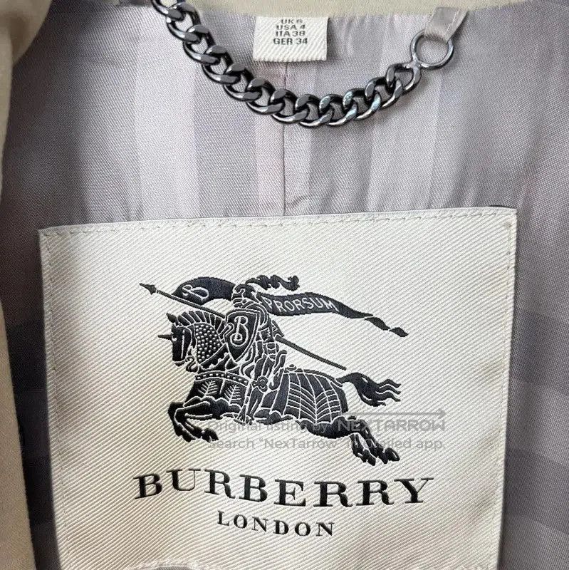 Burberry Burberry Brown Cotton Blend Women's Trench Coat. Size L / US 10 / IT 46 - 4 Thumbnail