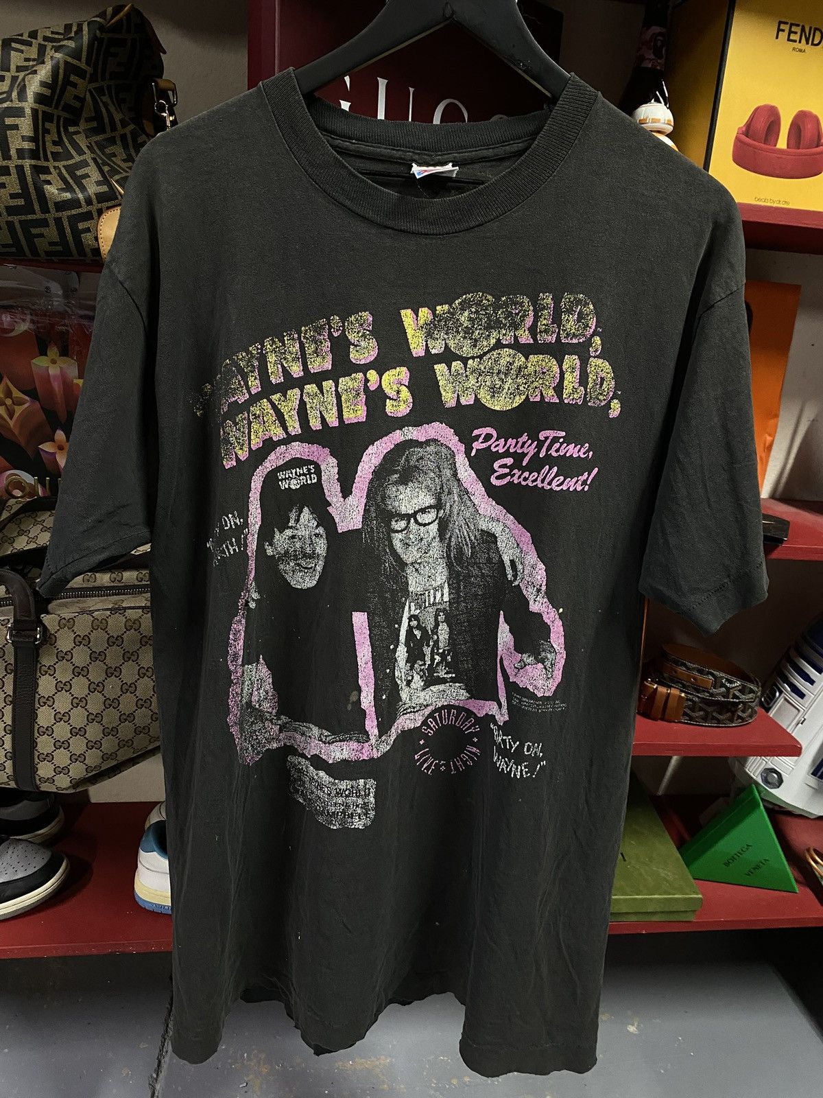 Vintage Vintage 1991 Wayne’s World Movie T-Shirt Size XLarge Size US XL / EU 56 / 4 - 6 Thumbnail