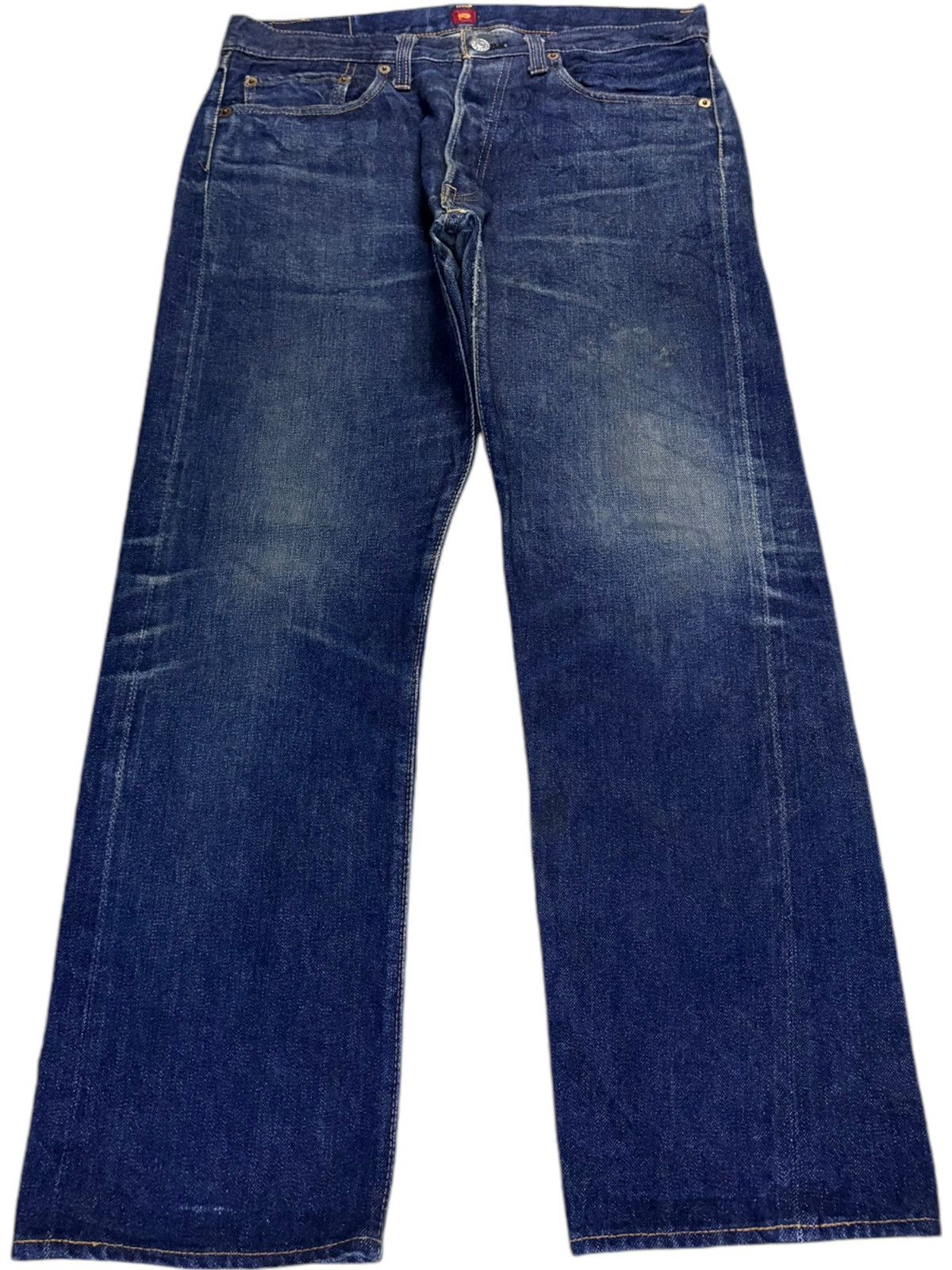 Japanese Brand × RESOLUTE Vintage Japanese Resolute Faded Mud Raw Denim Selvedge Jeans Size US 32 / EU 48 - 2 Thumbnail