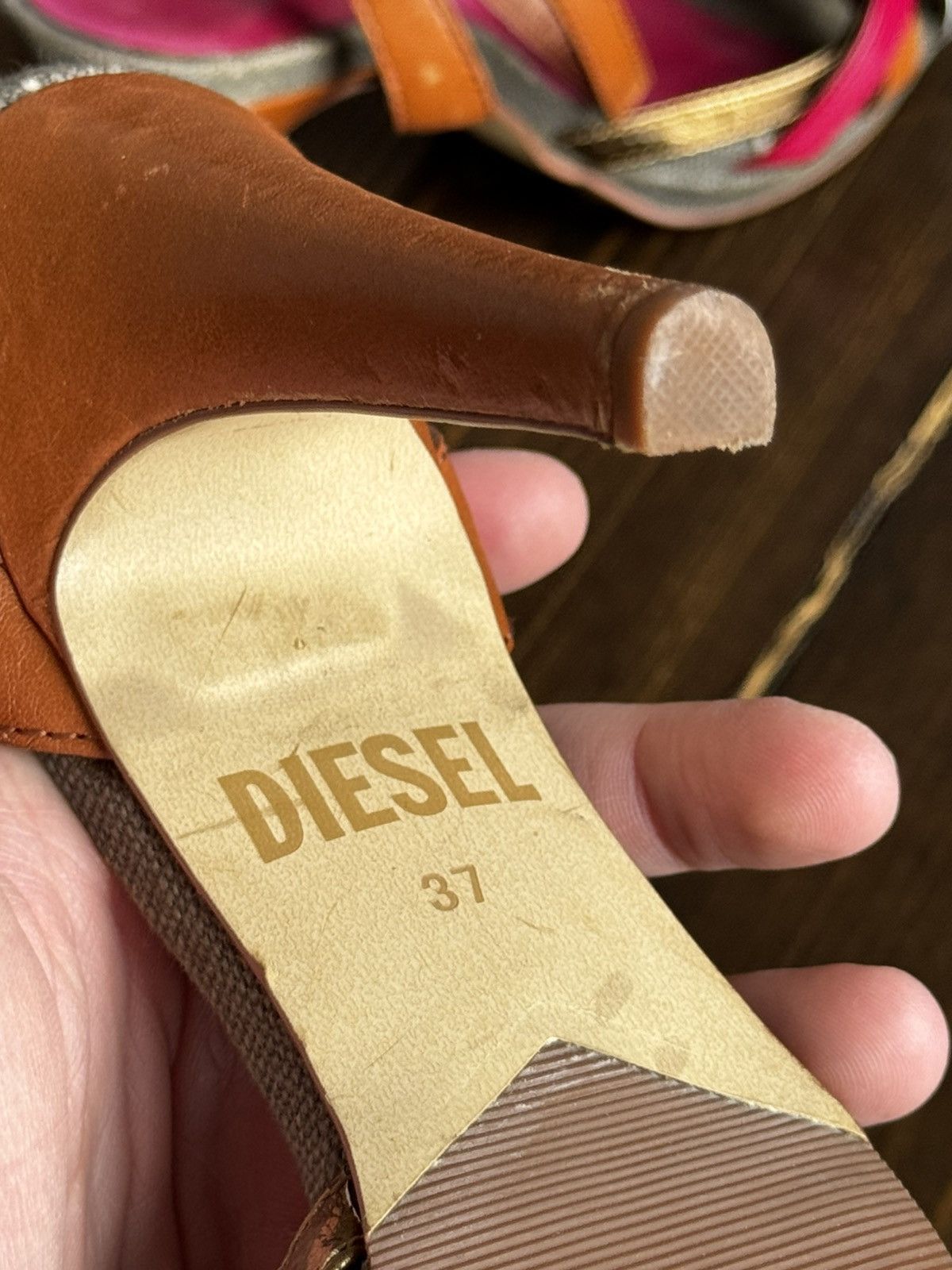 Diesel Diesel Y2K Glamour Retro Platforms Size US 7 / IT 37 - 7 Thumbnail