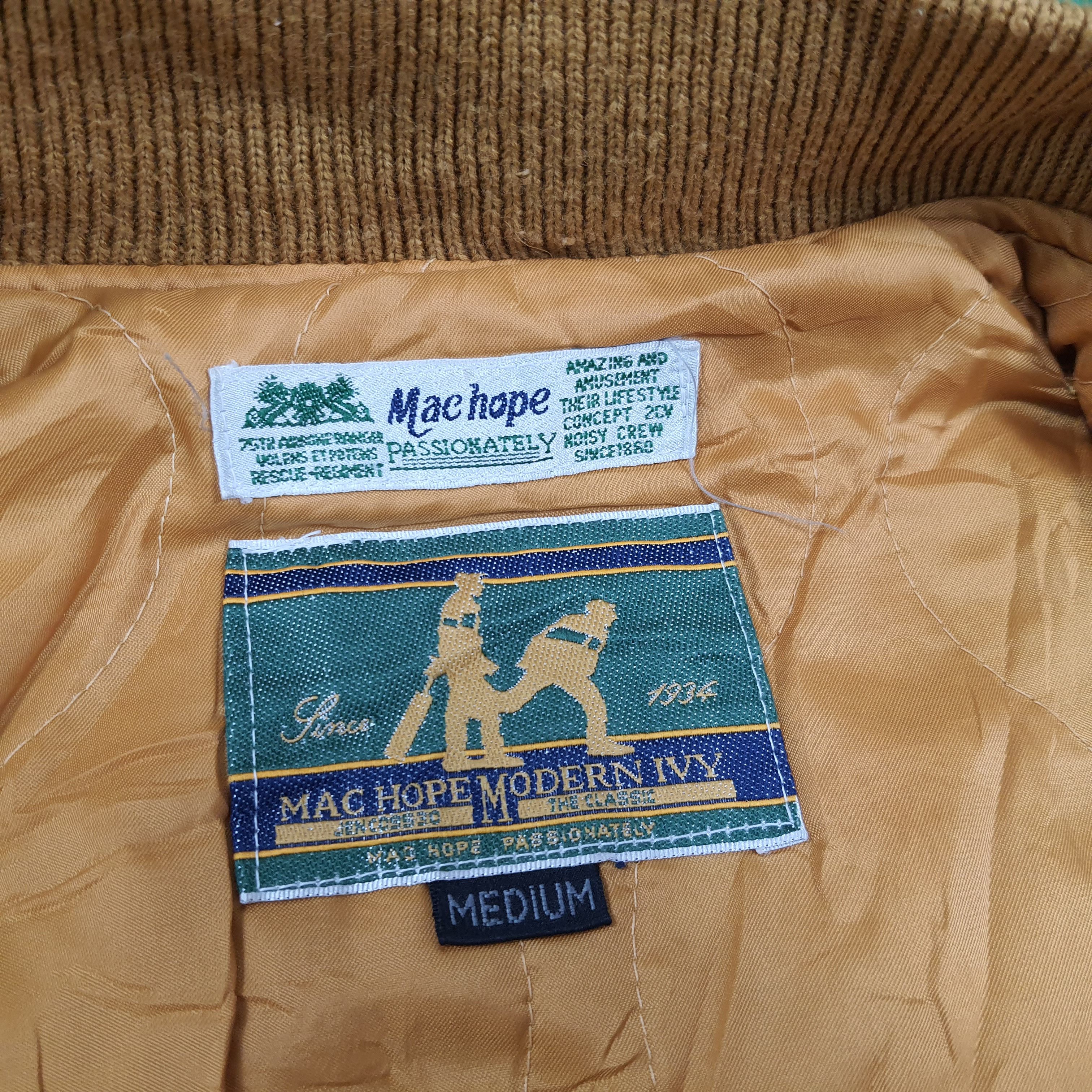 Vintage Vintage 90s Mac Hope Leather Ivy Varsity Jacket Size US M / EU 48-50 / 2 - 7 Thumbnail