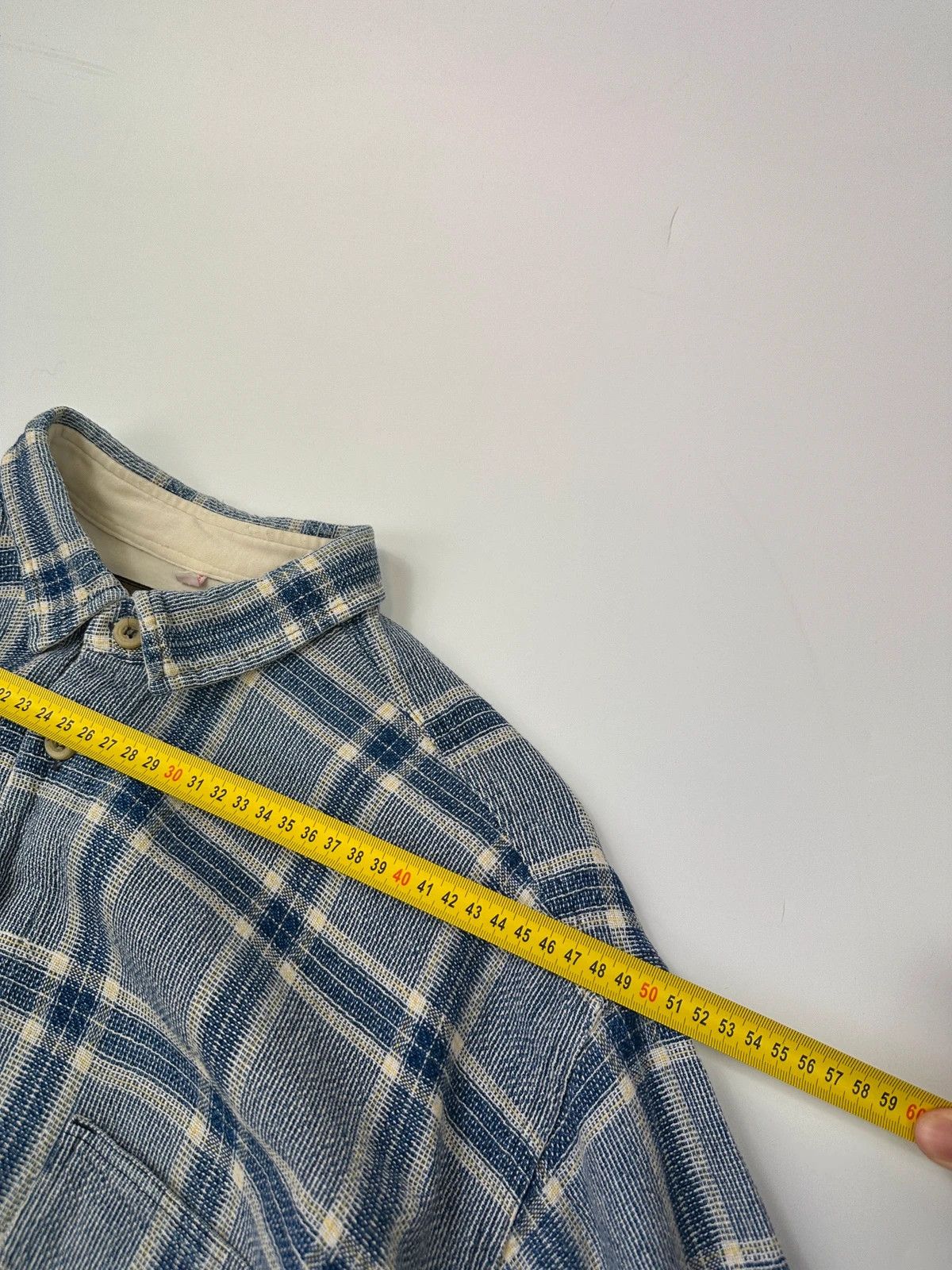 Armani Armani Jeans 90s Cottons Knitted Checkered Blue Shirt Size US L / EU 52-54 / 3 - 11 Thumbnail
