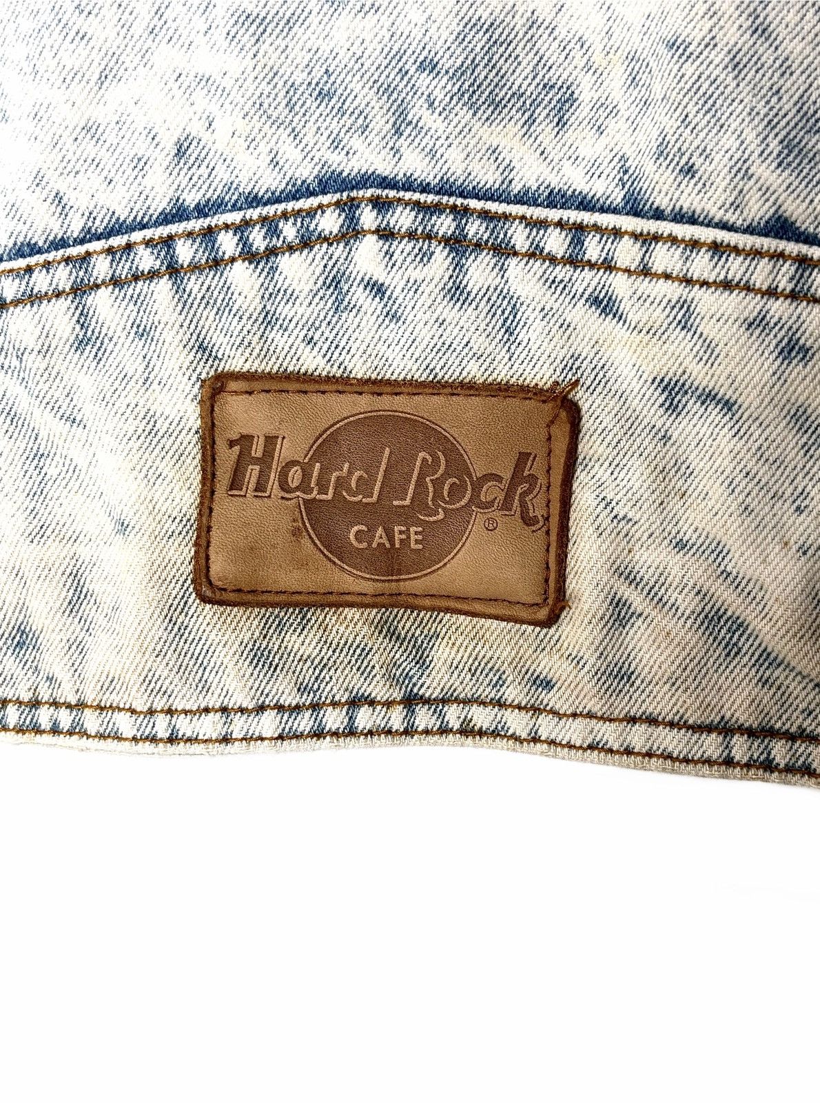 Hard Rock Cafe 90’s Hard Rock Cafe Paris “Save The Planet” Denim Jacket Size US L / EU 52-54 / 3 - 8 Thumbnail