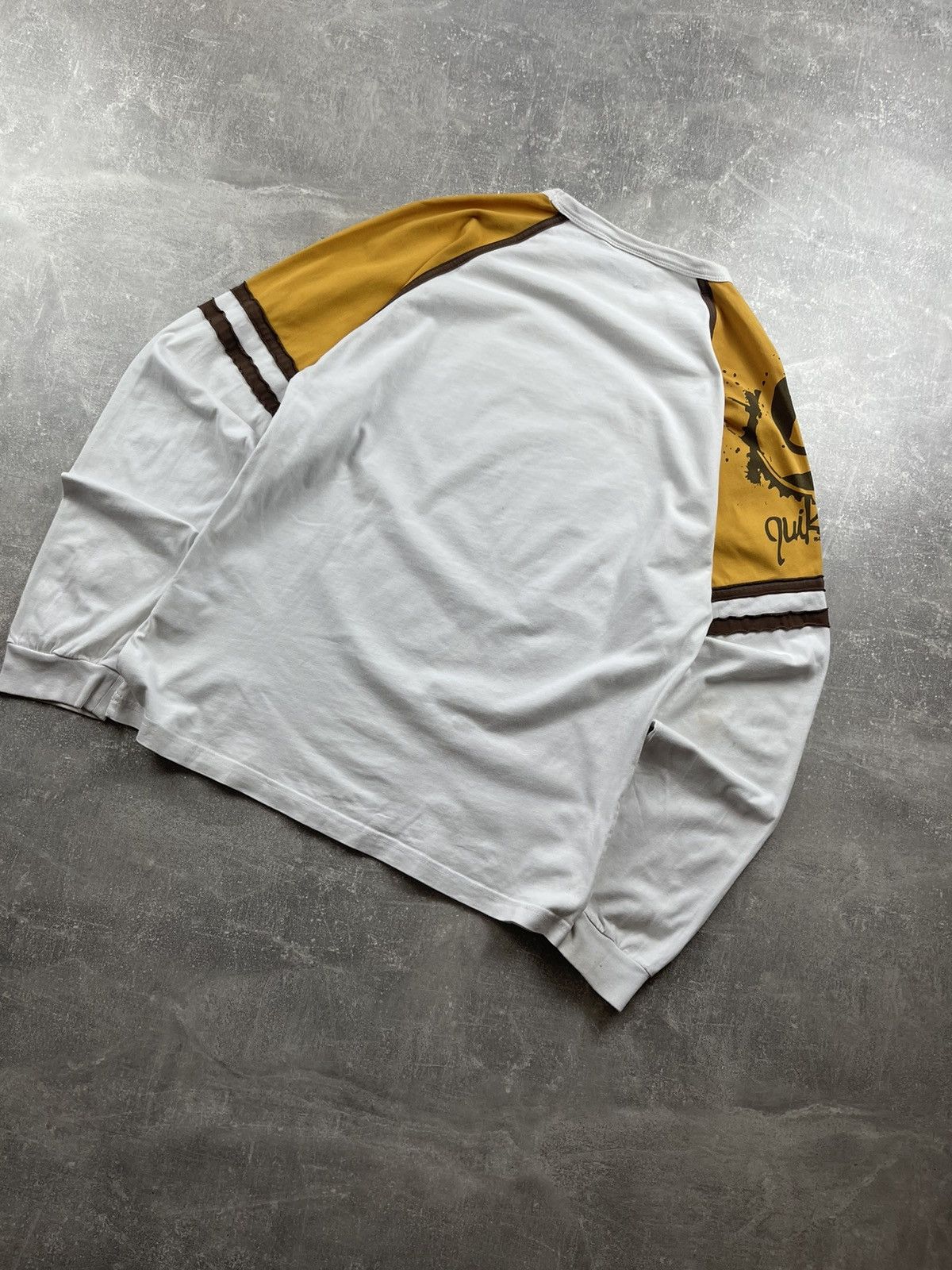 Quiksilver VTG 90s Y2K Quiksilver Long Sleeve Raglan T-Shirt 70s Style Size US L / EU 52-54 / 3 - 6 Thumbnail