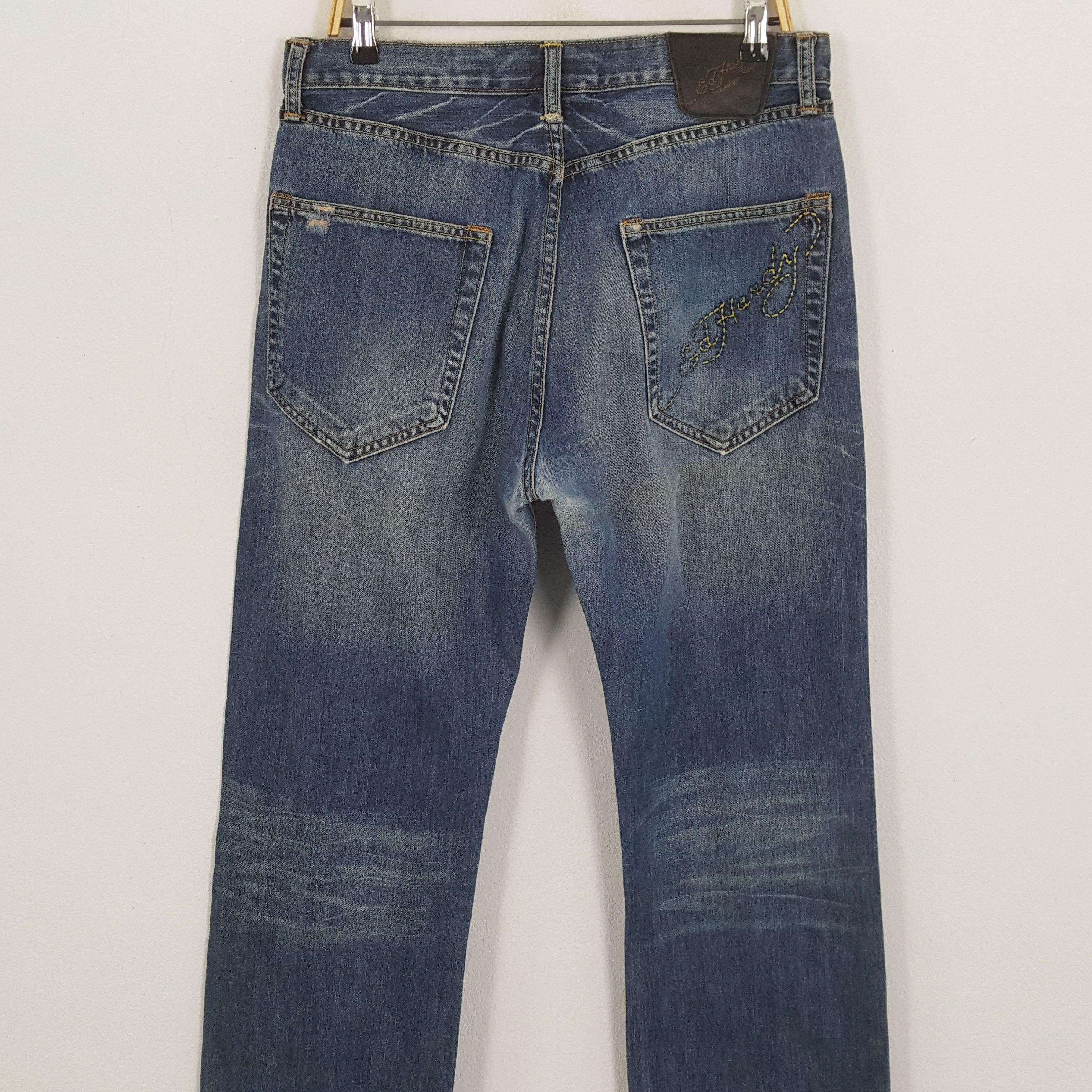 Christian Audigier × Ed Hardy × Vintage Vintage ED HARDY by CHRISTIAN AUDIGIER Designer Brand Jeans Size US 33 - 5 Thumbnail