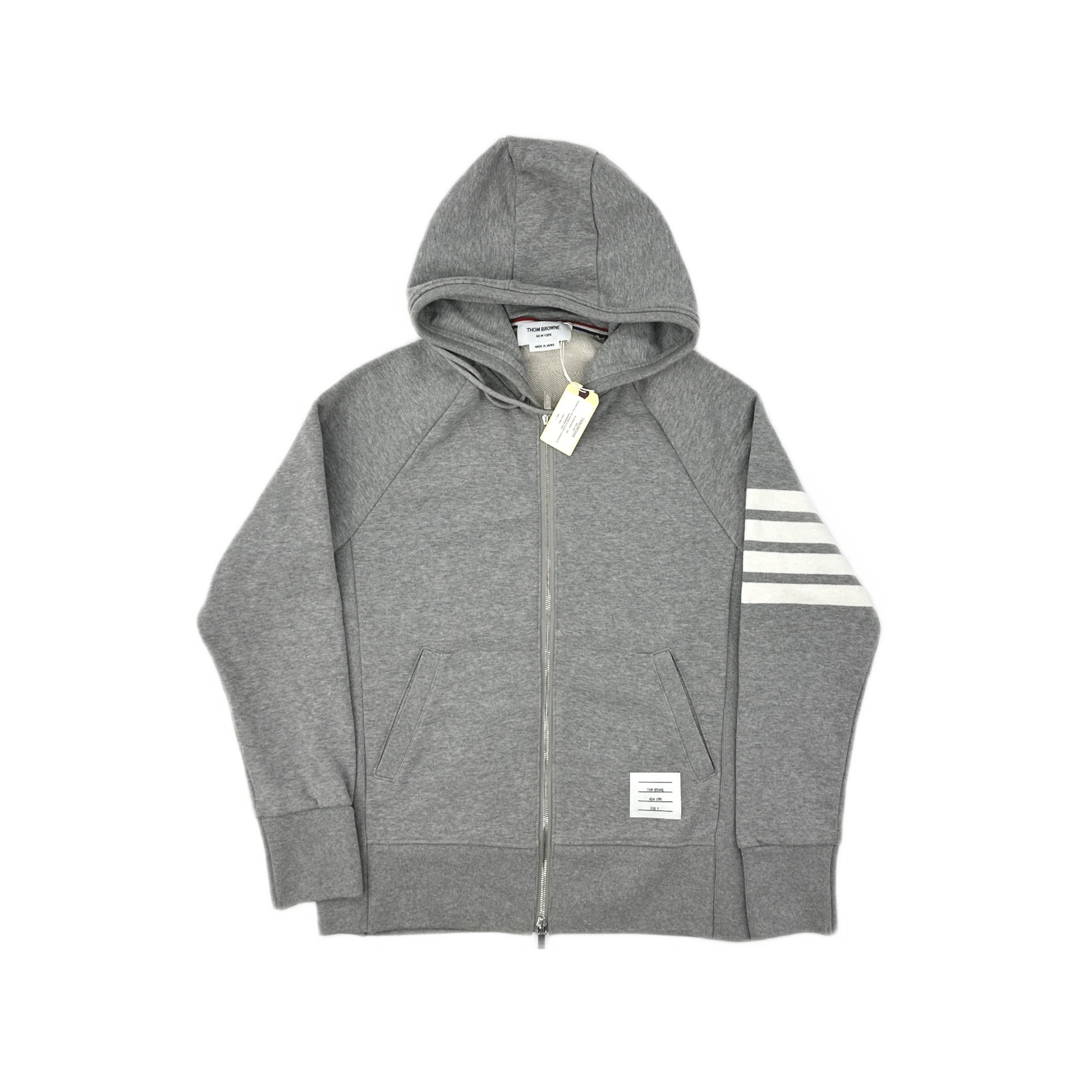 Thom Browne THOM BROWNE 4-Bar Zip Hoodie Size 4 Size US XL / EU 56 / 4 - 1 Thumbnail