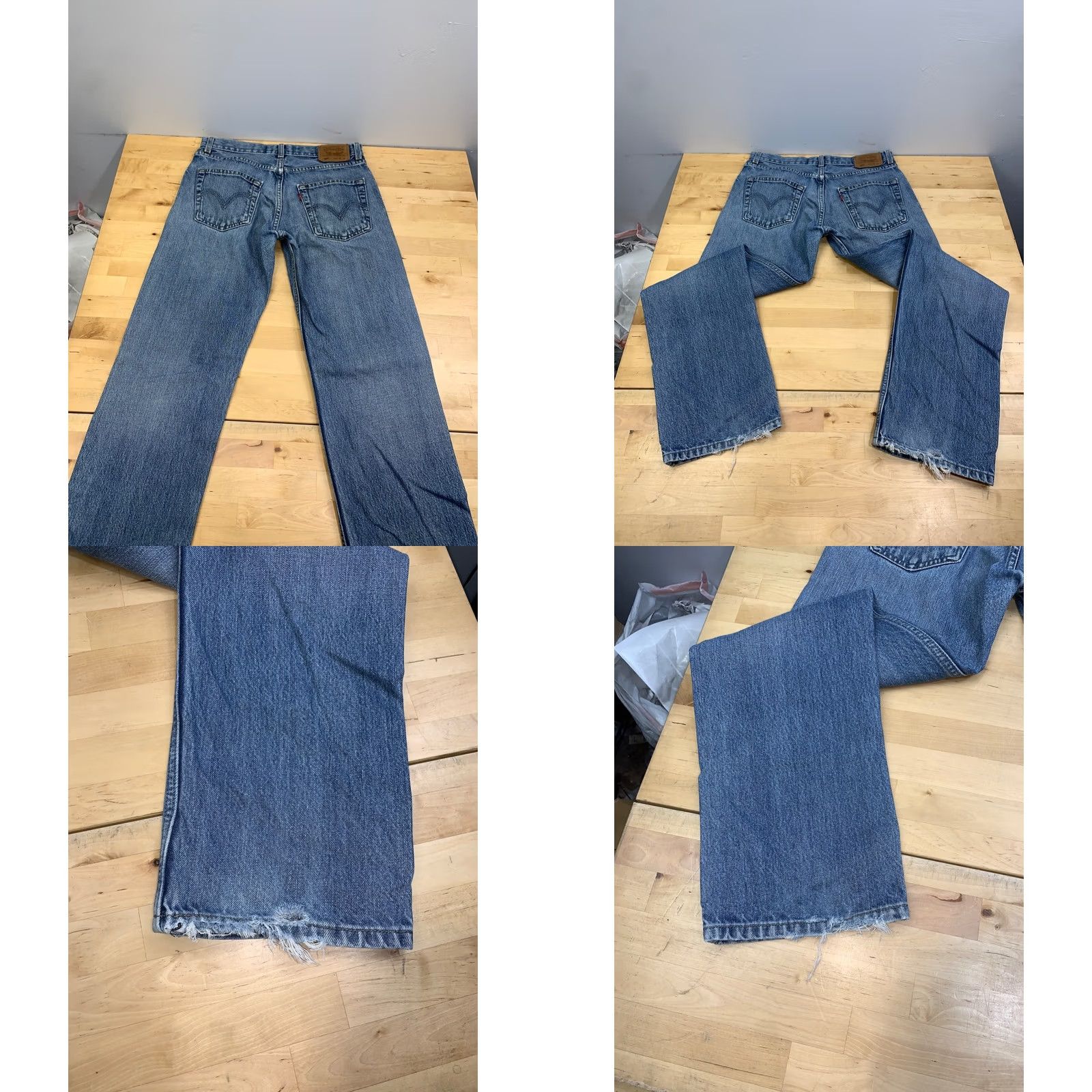 Levi's Levi's 505 Jeans Women 16 Reg 28x28 Denim Blue Straight Casual Vintage No N/A Size 38" / US 16 / IT 52 - 9 Thumbnail