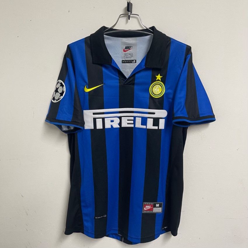 Vintage 98-99 Ronaldo Inter Milan Home Soccer Jersey Size US M / EU 48-50 / 2 - 1 Thumbnail