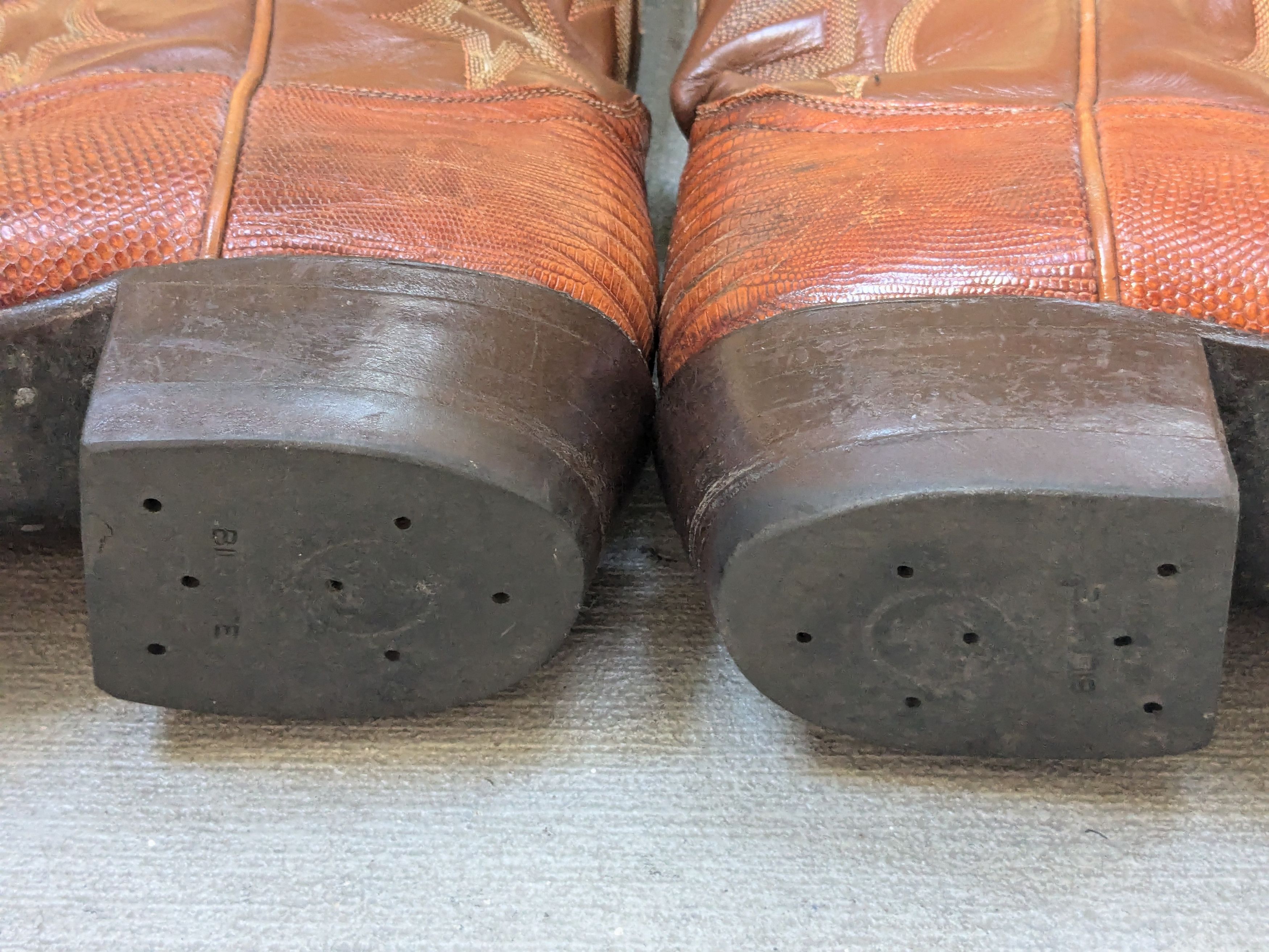 Tony Lama Tony Lama Cowboy Boots Lizard Brown 9.5 D Botas USA Size US 9.5 / EU 42-43 - 18 Thumbnail