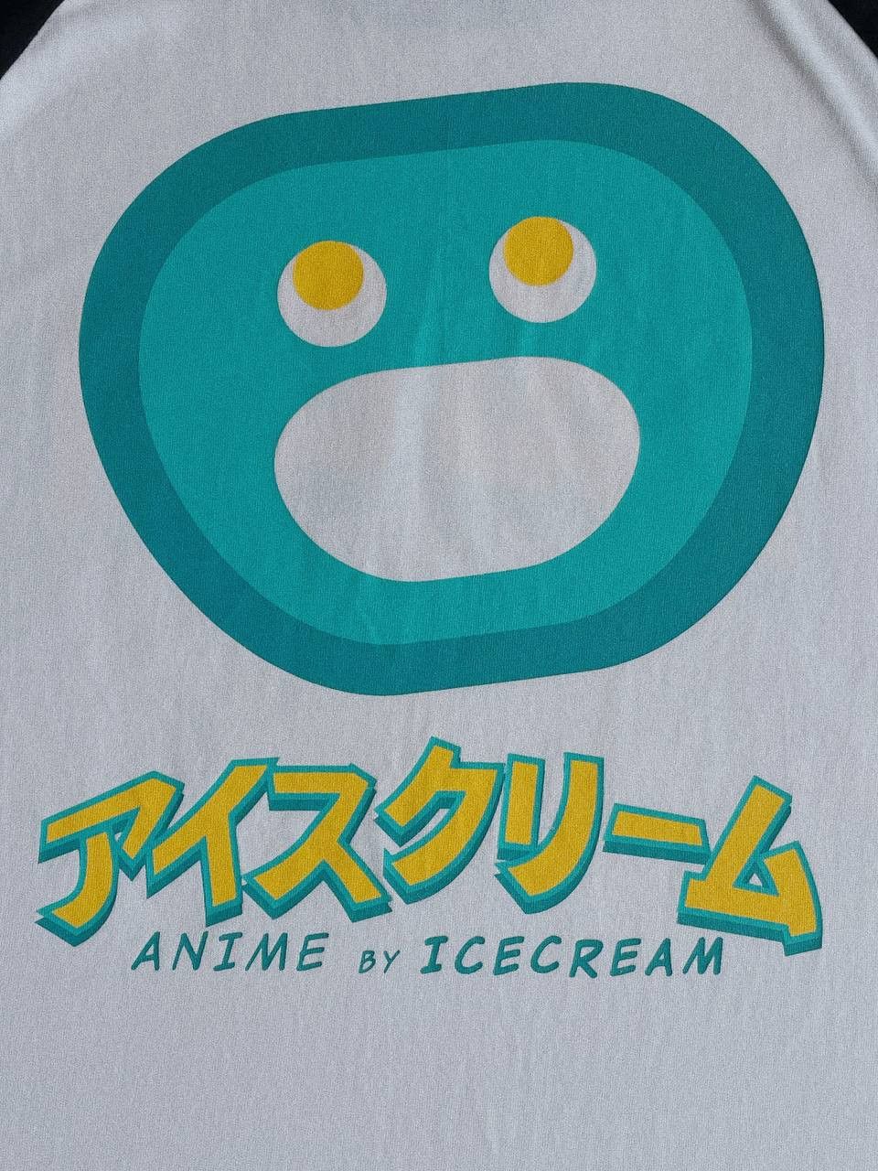Icecream Icecream Anime Raglan Tee White Black 3/4 Sleeve Size US L / EU 52-54 / 3 - 2 Thumbnail