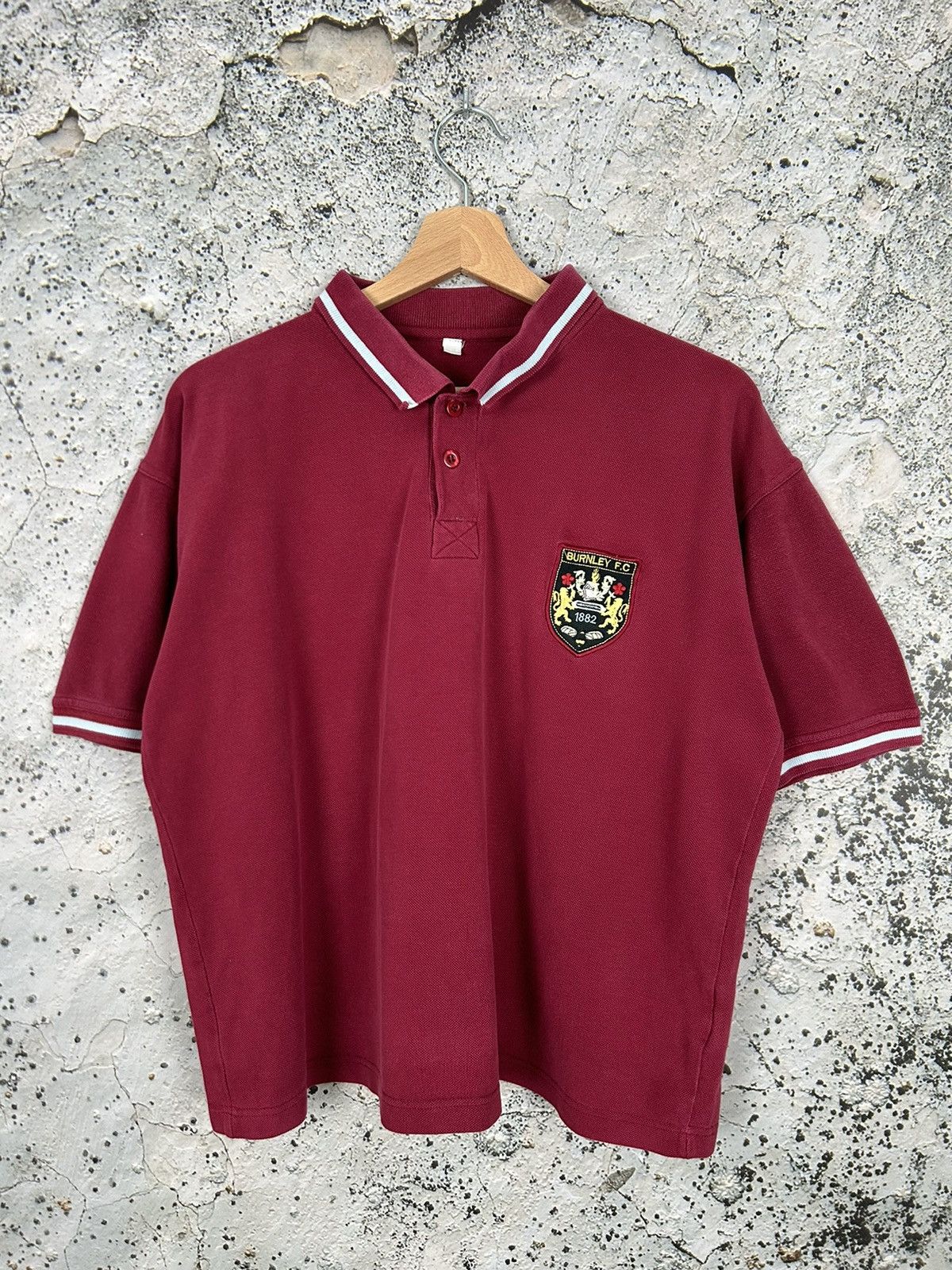 Vintage Vintage Burnley FC Soccer Jersey Football Polo Retro 90s Size US S / EU 44-46 / 1 - 1 Thumbnail