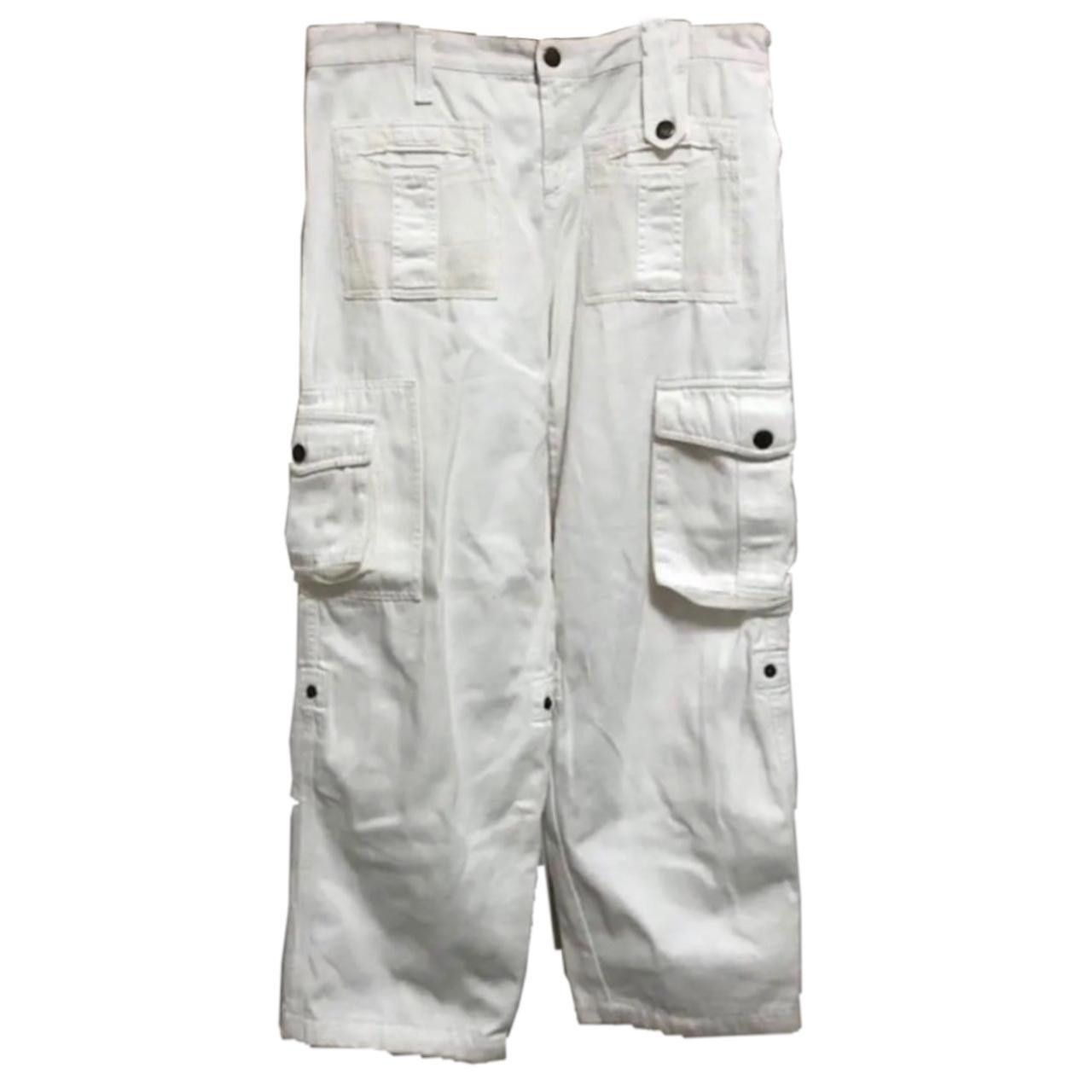 Dolce & Gabbana Dolce & Gabbana Cargo Utility Denim Wide Leg Pants Size 32" / US 10 / IT 46 - 4 Thumbnail