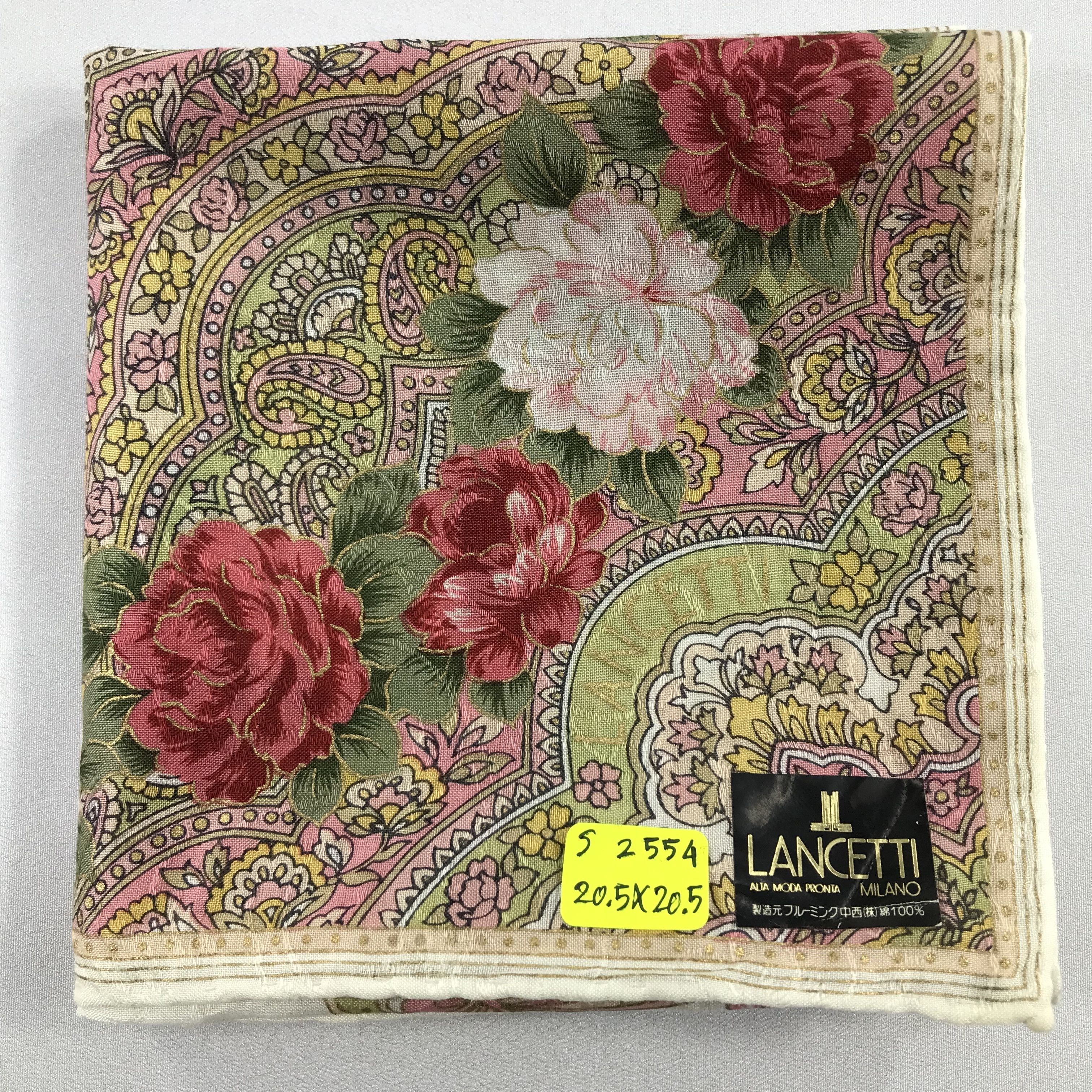 Vintage Lancetti Bandana / Handkerchief / Neckerchief - S2554 Size ONE SIZE - 5 Thumbnail