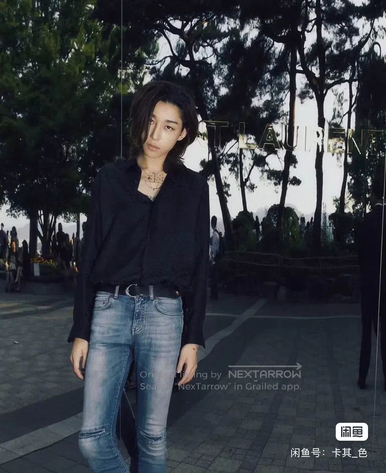 Saint Laurent Paris Saint Laurent Paris size 90 Cracked Leather Belt Size ONE SIZE - 3 Thumbnail
