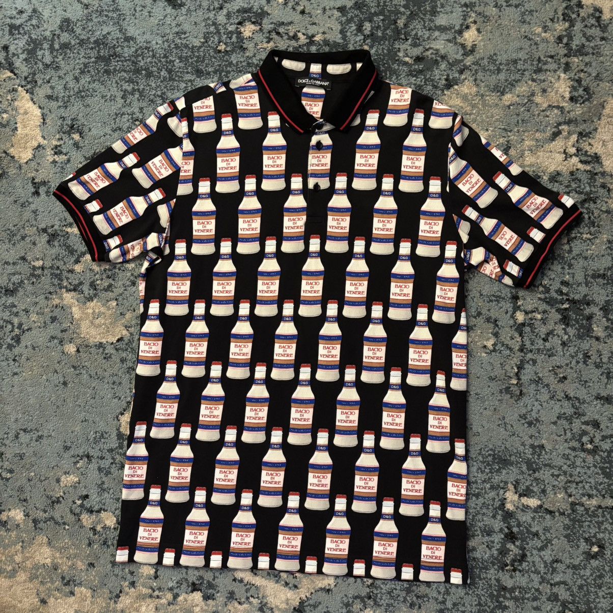 Dolce & Gabbana Dolce & Gabbana Printed Collar Shirt Fits Large Flawless Size US L / EU 52-54 / 3 - 1 Thumbnail