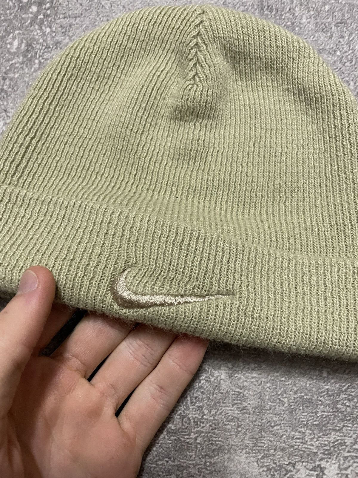 Nike Vintage Nike Swoosh Logo Beanie Hat Size ONE SIZE - 2 Thumbnail