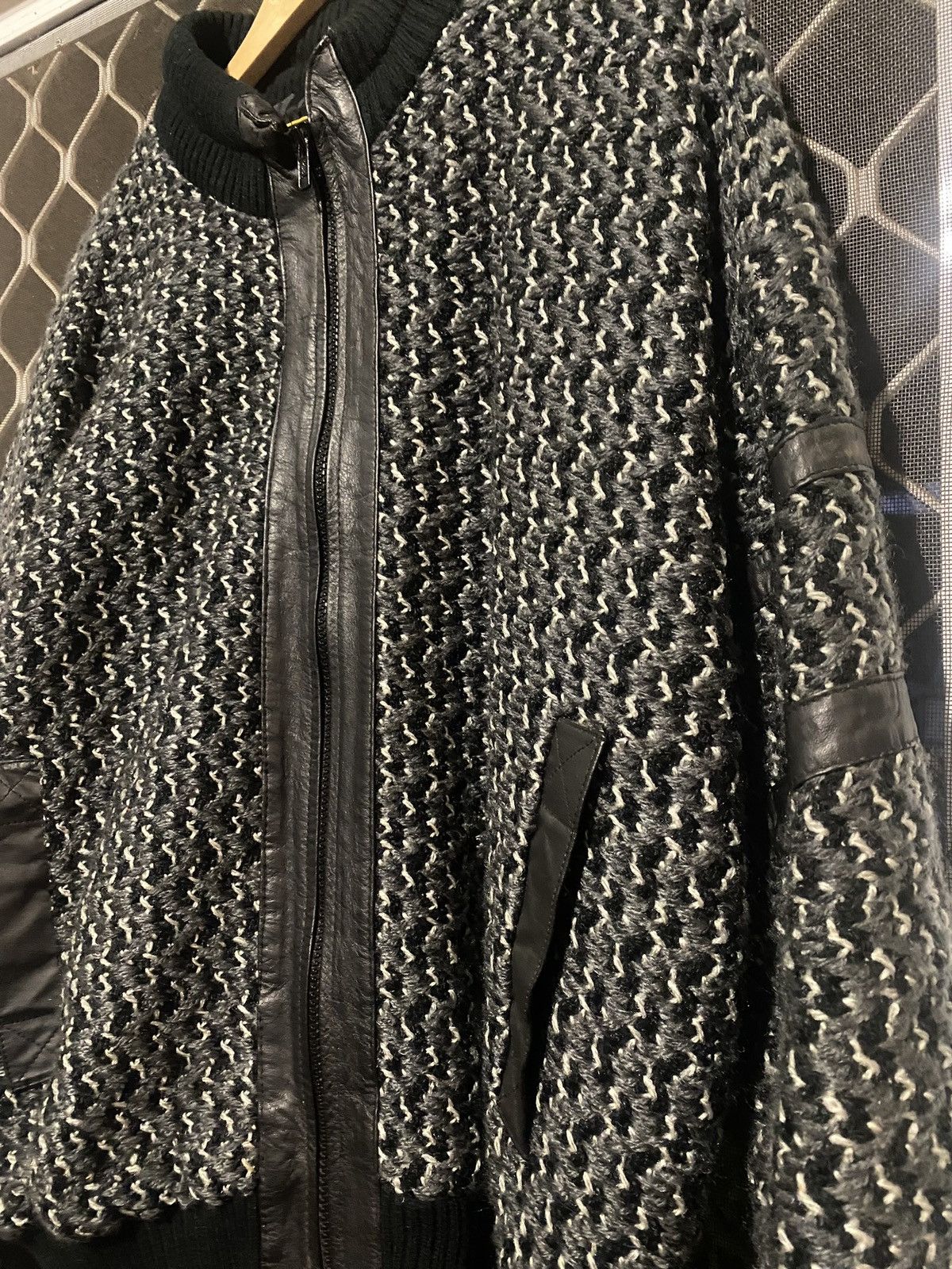 Vintage Vintage Pagani, wool and leather decal bomber style jacket Size US L / EU 52-54 / 3 - 2 Thumbnail