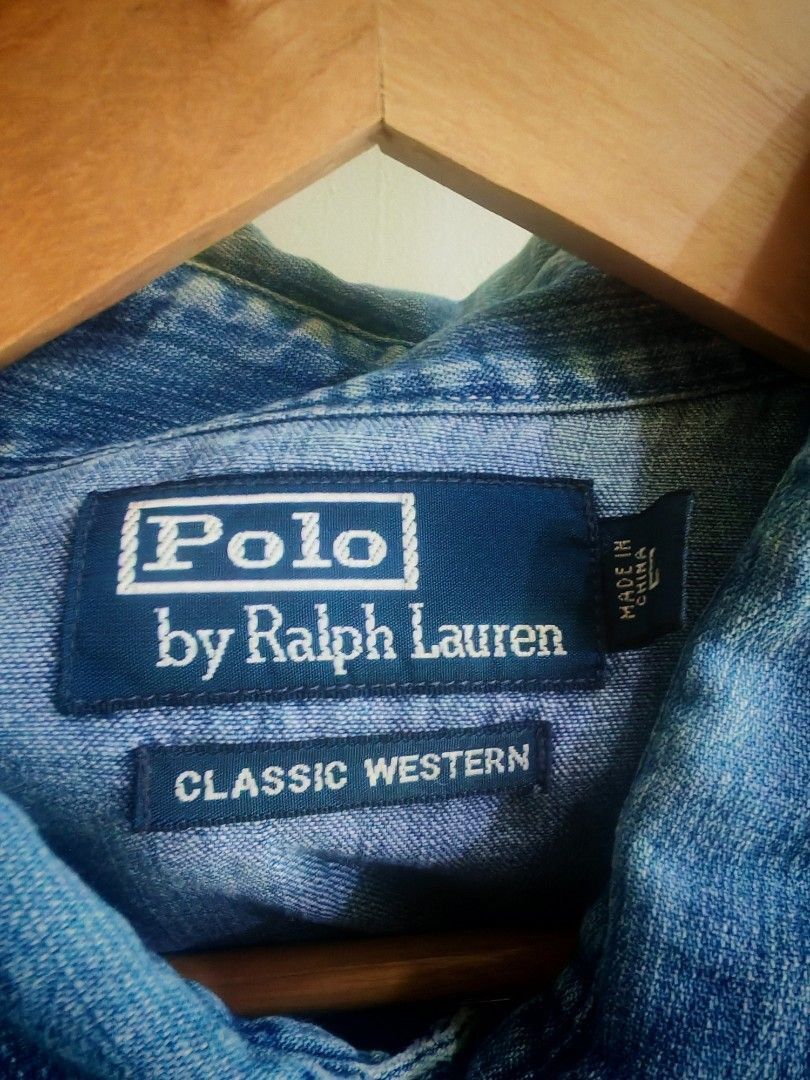 Polo Ralph Lauren Polo Ralph Lauren Classic Western Denim Shirt Vintage Size US L / EU 52-54 / 3 - 5 Thumbnail