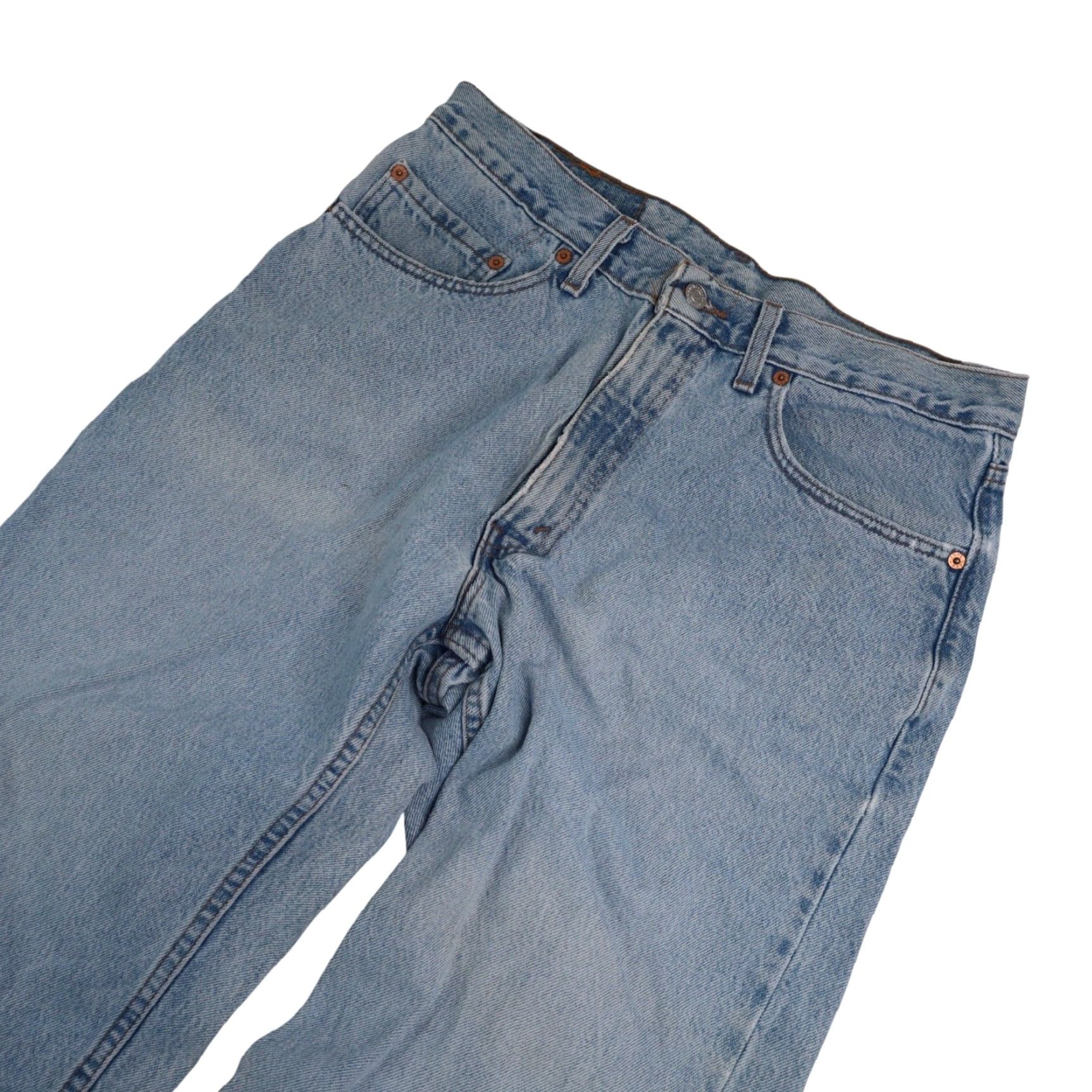 Denime VINTAGE Levis 550 USA Made Loose Fit Denim Jeans Shirt? Size US 34 / EU 50 - 2 Thumbnail