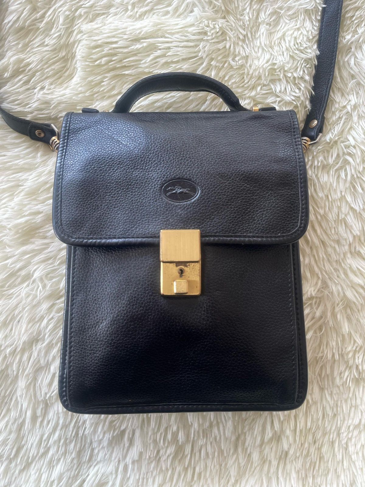 Leather × Longchamp × Vintage Vintage Longchamp Sling Shoulder Bag Size ONE SIZE - 10 Thumbnail