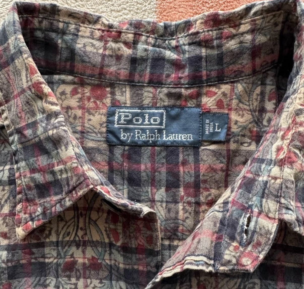 RRL Ralph Lauren RRL Ralph Lauren Double RL Brown Oil Stain Jeans K22 Size US L / EU 52-54 / 3 - 3 Thumbnail