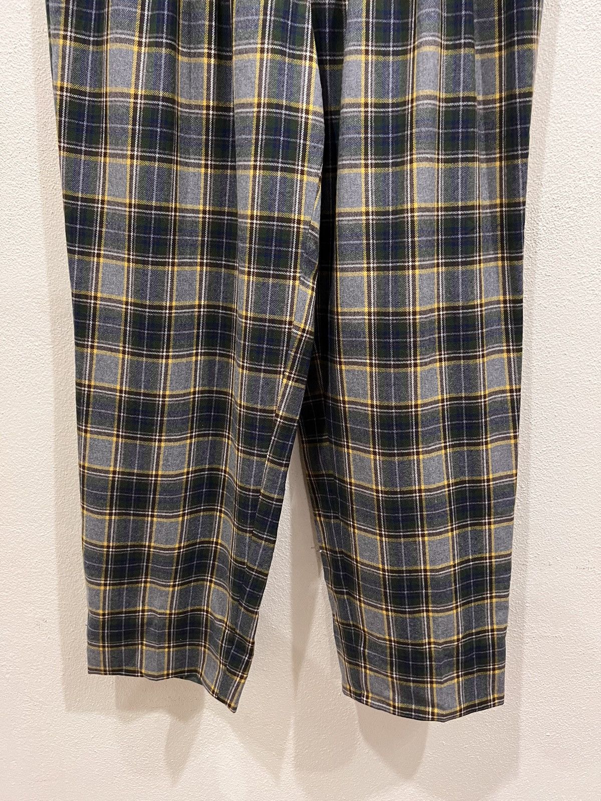 Fila Vintage Fila Golf Plaid Tartan Wool Baggy Pant Size US 31 - 4 Thumbnail