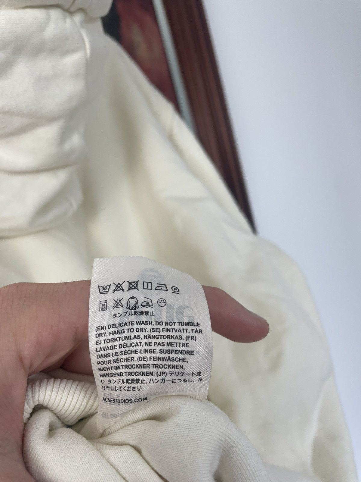 Acne Studios Acne Studio Cropped Boxy Oversize Hoodie Beige Designer Size US XS / EU 42 / 0 - 6 Thumbnail